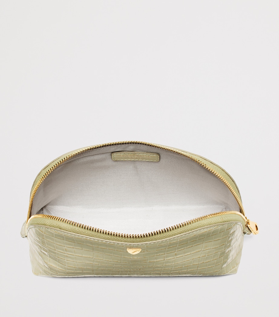 Small Leather Cosmetic Case PISTACHIO Image 3
