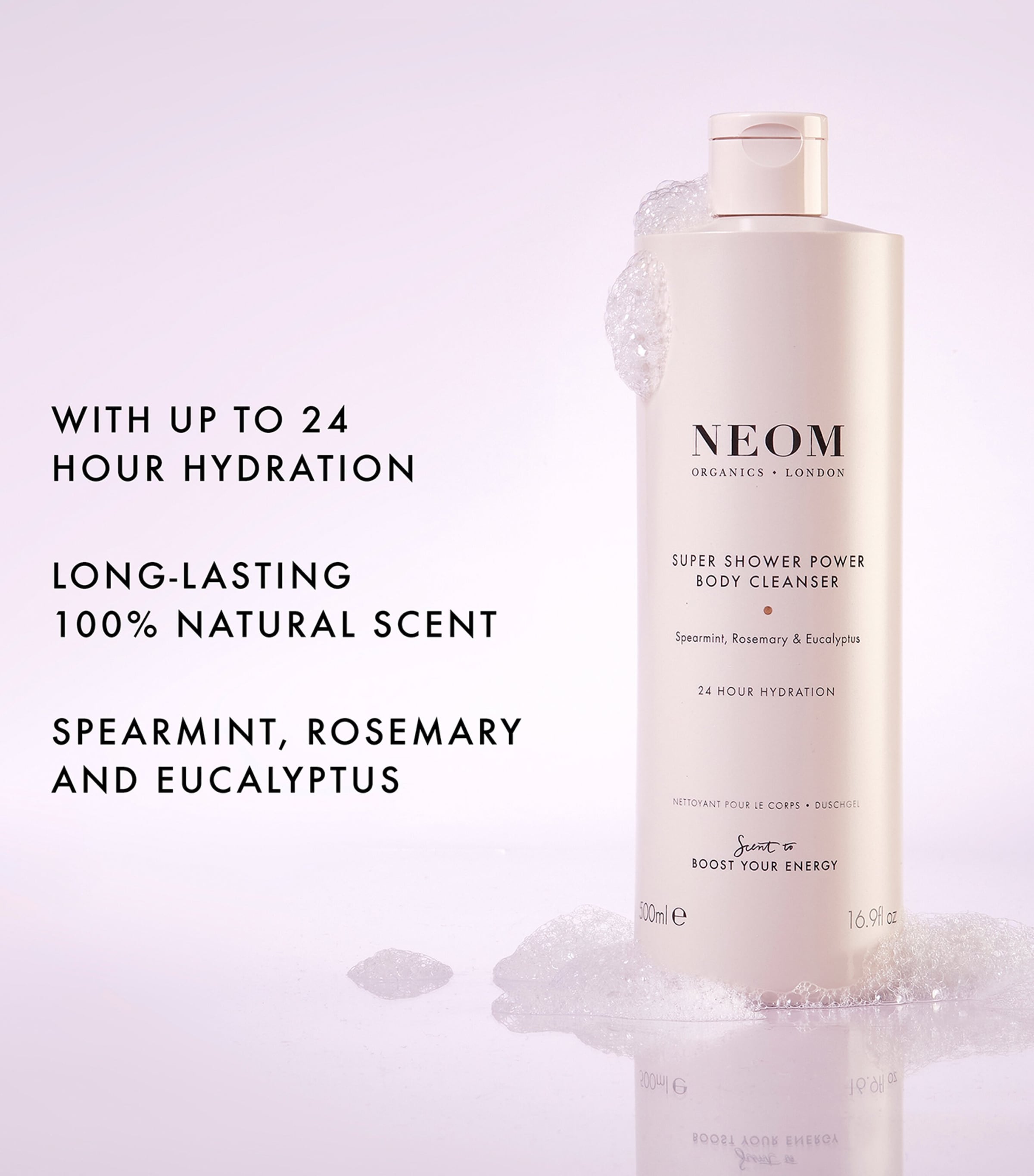 Super Shower Power Body Cleanser (500ml) NO COLOUR Image 3