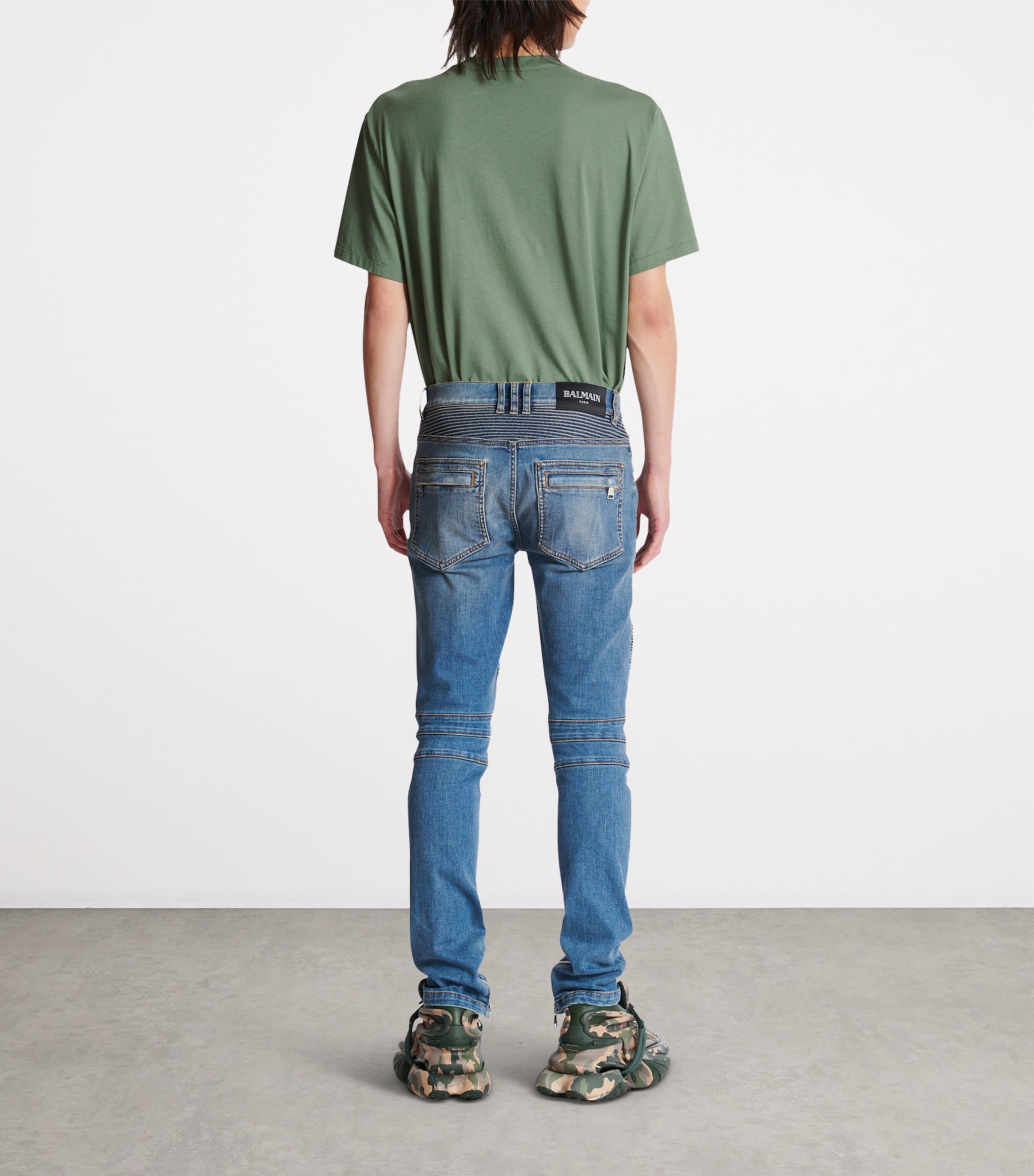 Slim Biker Jeans 6FF BLEU JEAN Image 2