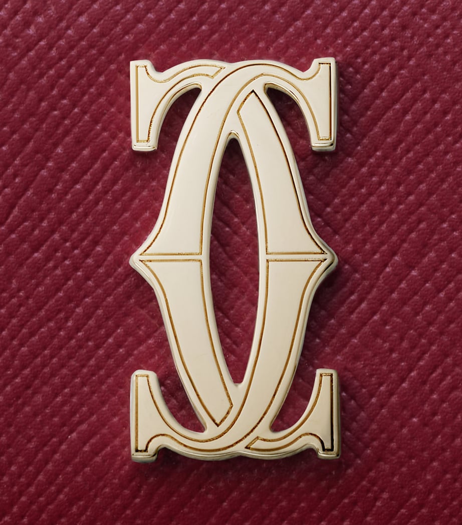 Mini Leather C de Cartier Wallet CHERRY RED Image 5