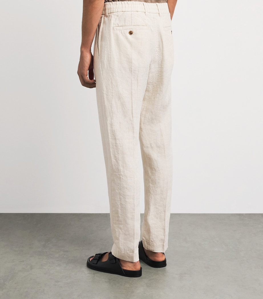 NN.07 Mens Linen Billie Trousers Oat Image 5