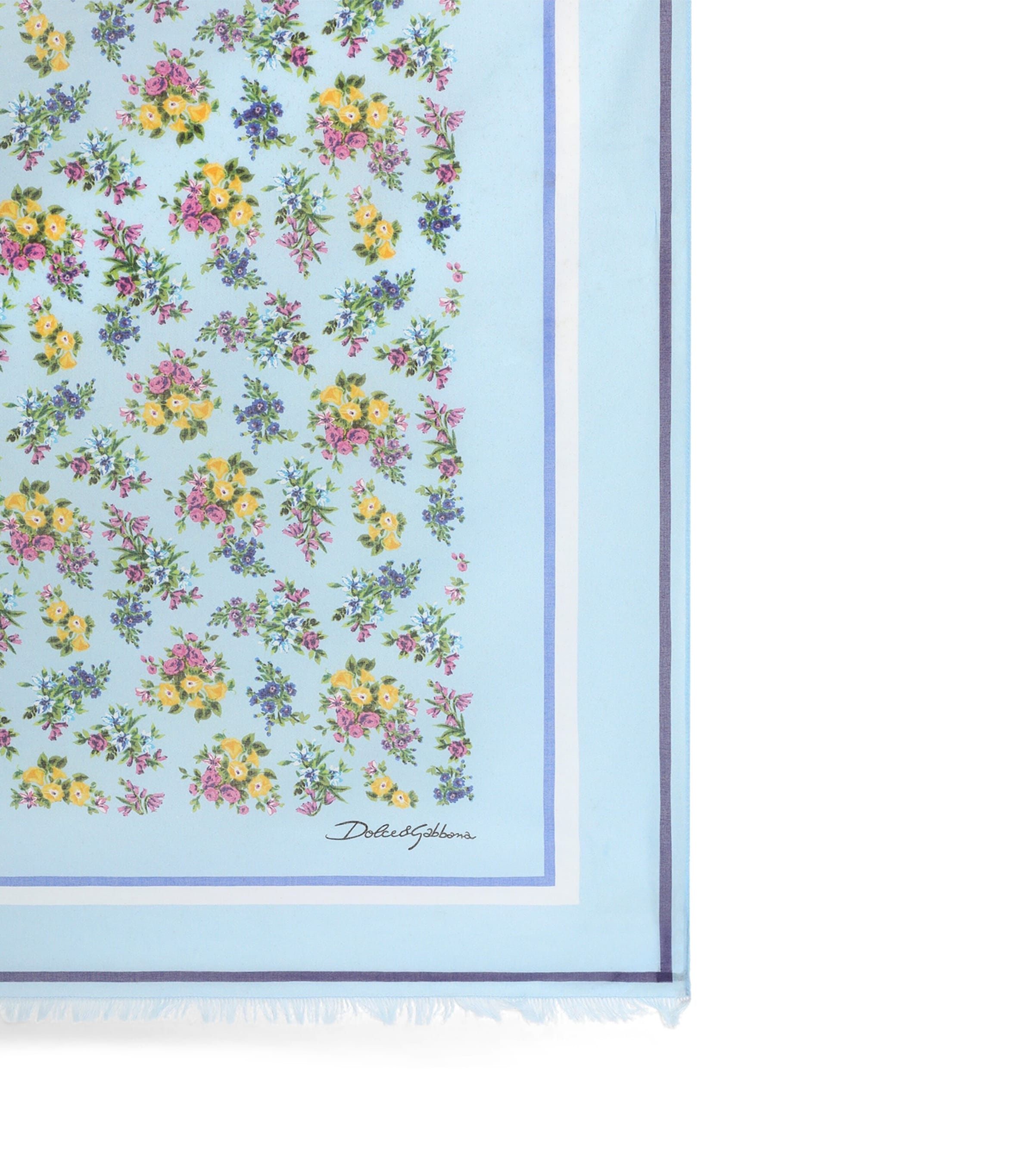 Dolce&Gabbana Cotton Floral Pareo Scarf Fior Image 2