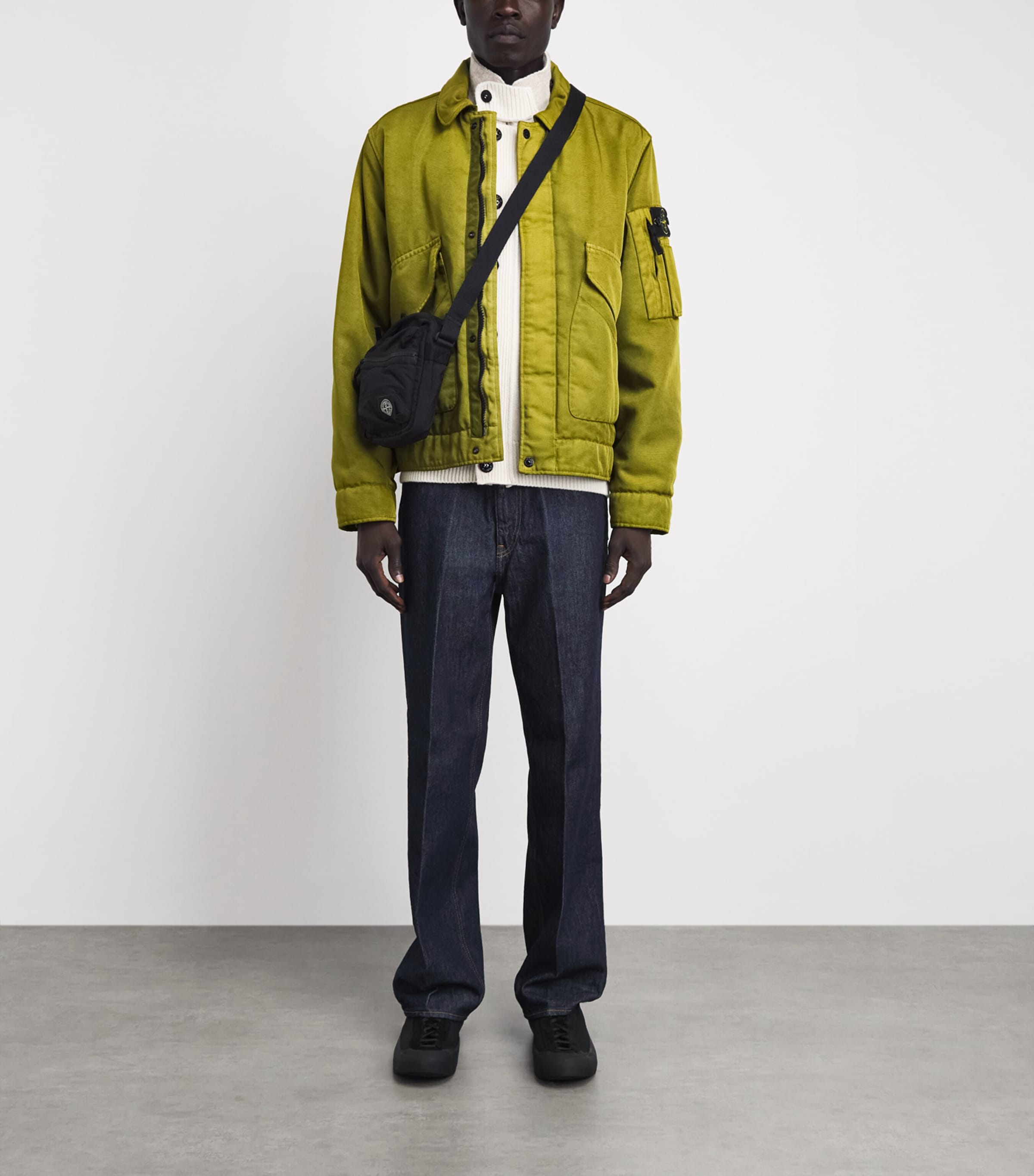 Stone Island Mens Organic Cotton Bomber Jacket Image 2