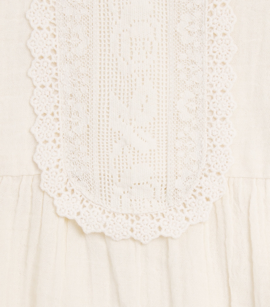Louise Misha Organic Cotton Bella Blouse (4-12 Years) Cream Image 2