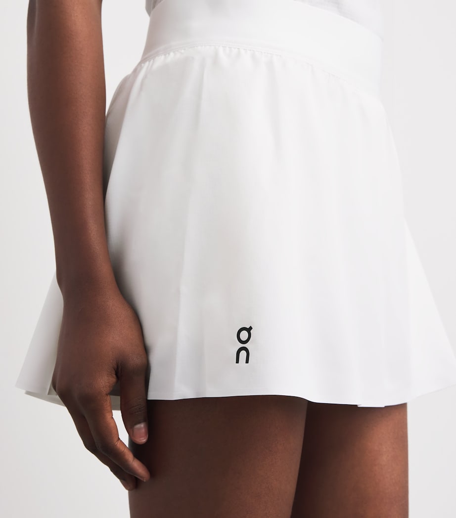 On Womens Pleated Court Tennis Skirt White Image 3