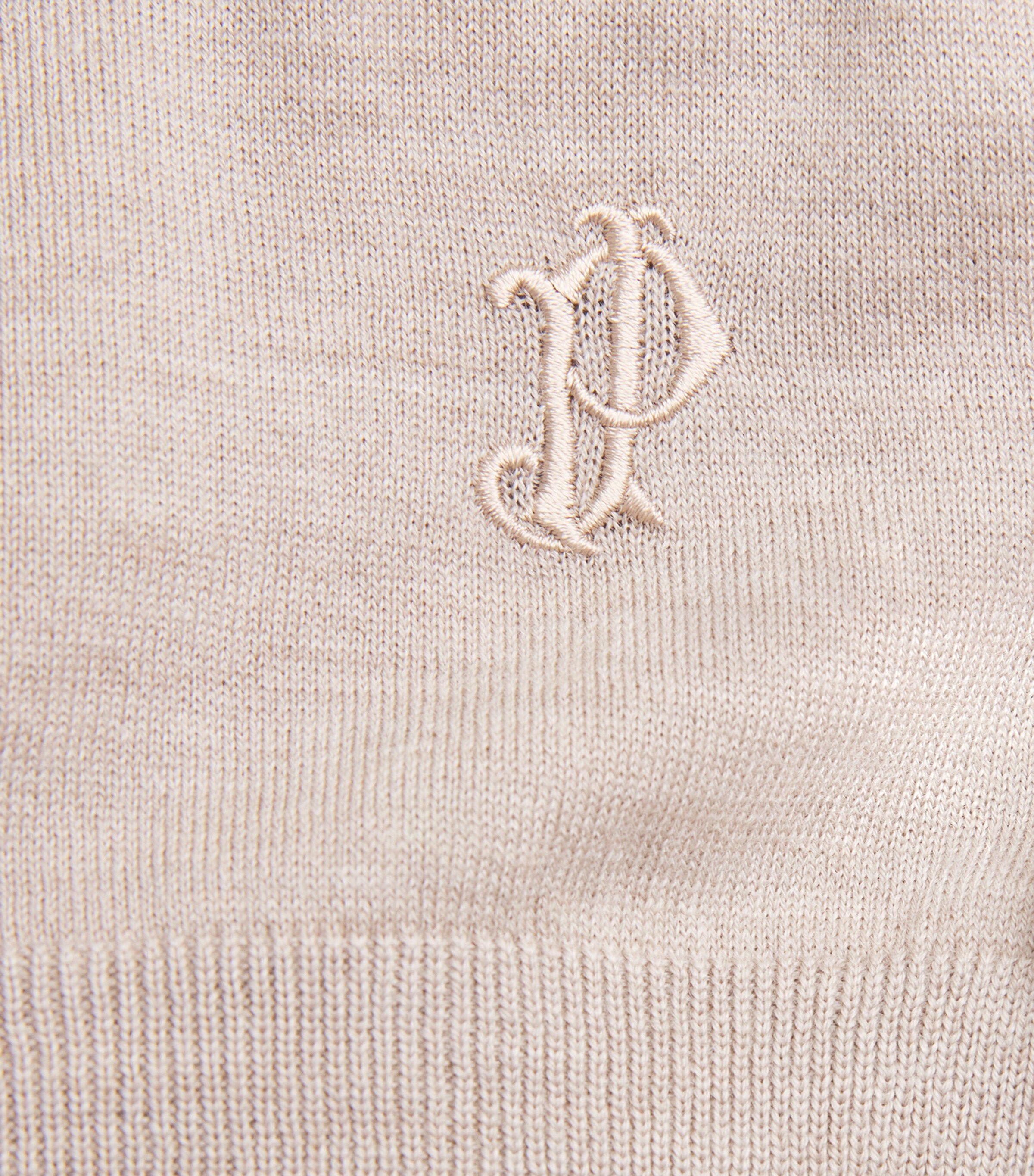 Wool Polo Shirt TAUPE Image 5