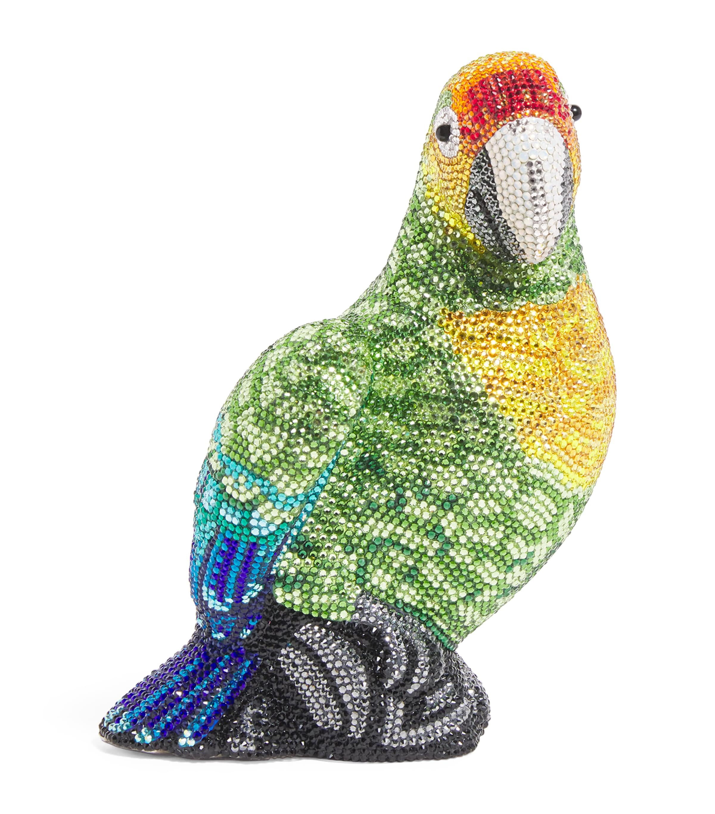 Judith Leiber Crystal Parrot Paolo Clutch Bag