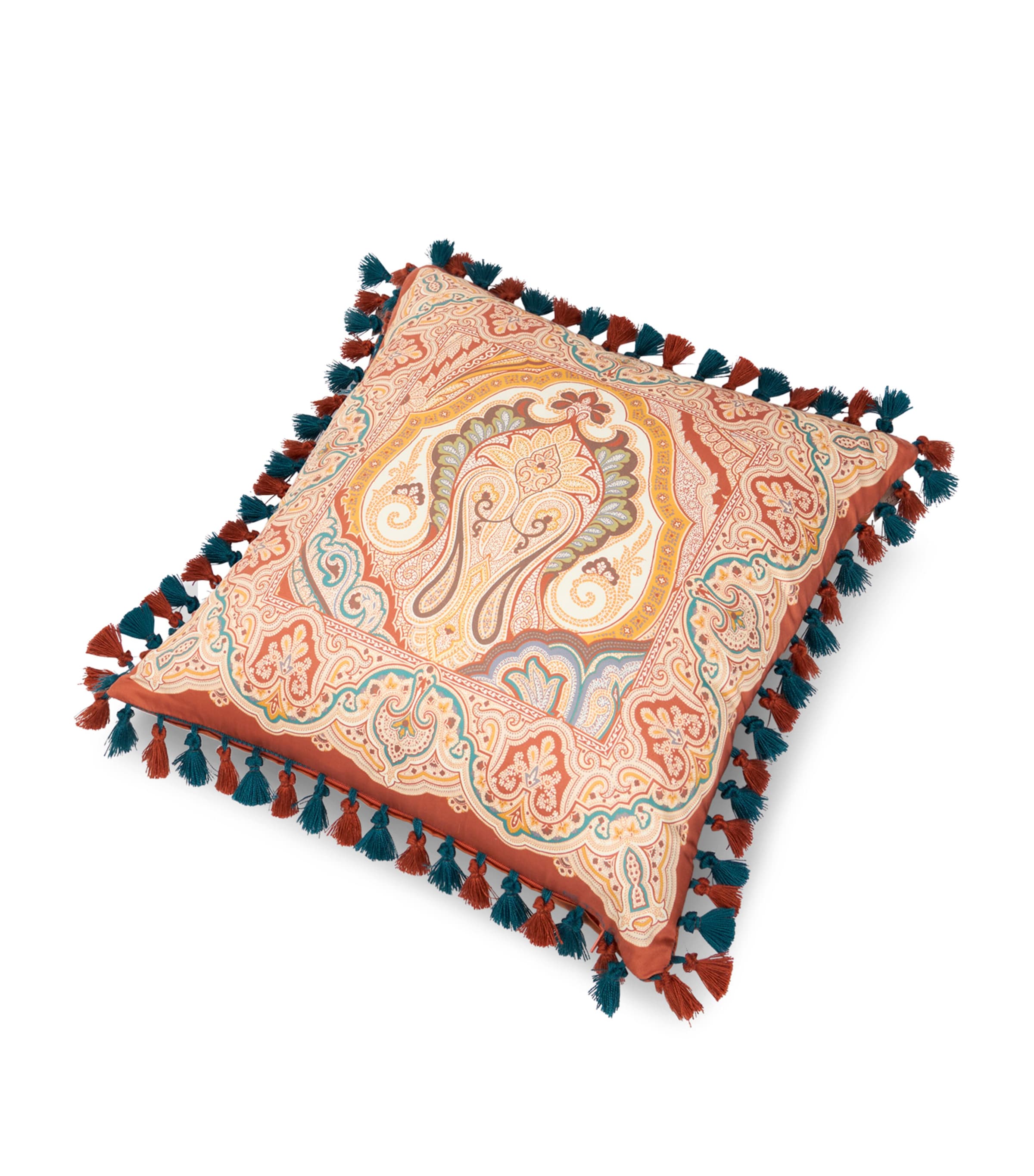 Etro Tassel-Trim Hoa Cushion (45cm x 45cm) Dark Brown Image 3