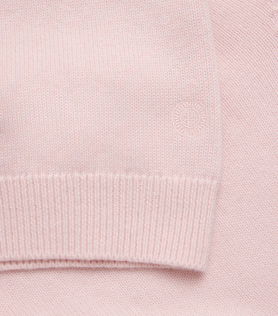 Harrods Womens Cotton-Cashmere Collared Sweater Cherry Blossom Image 6