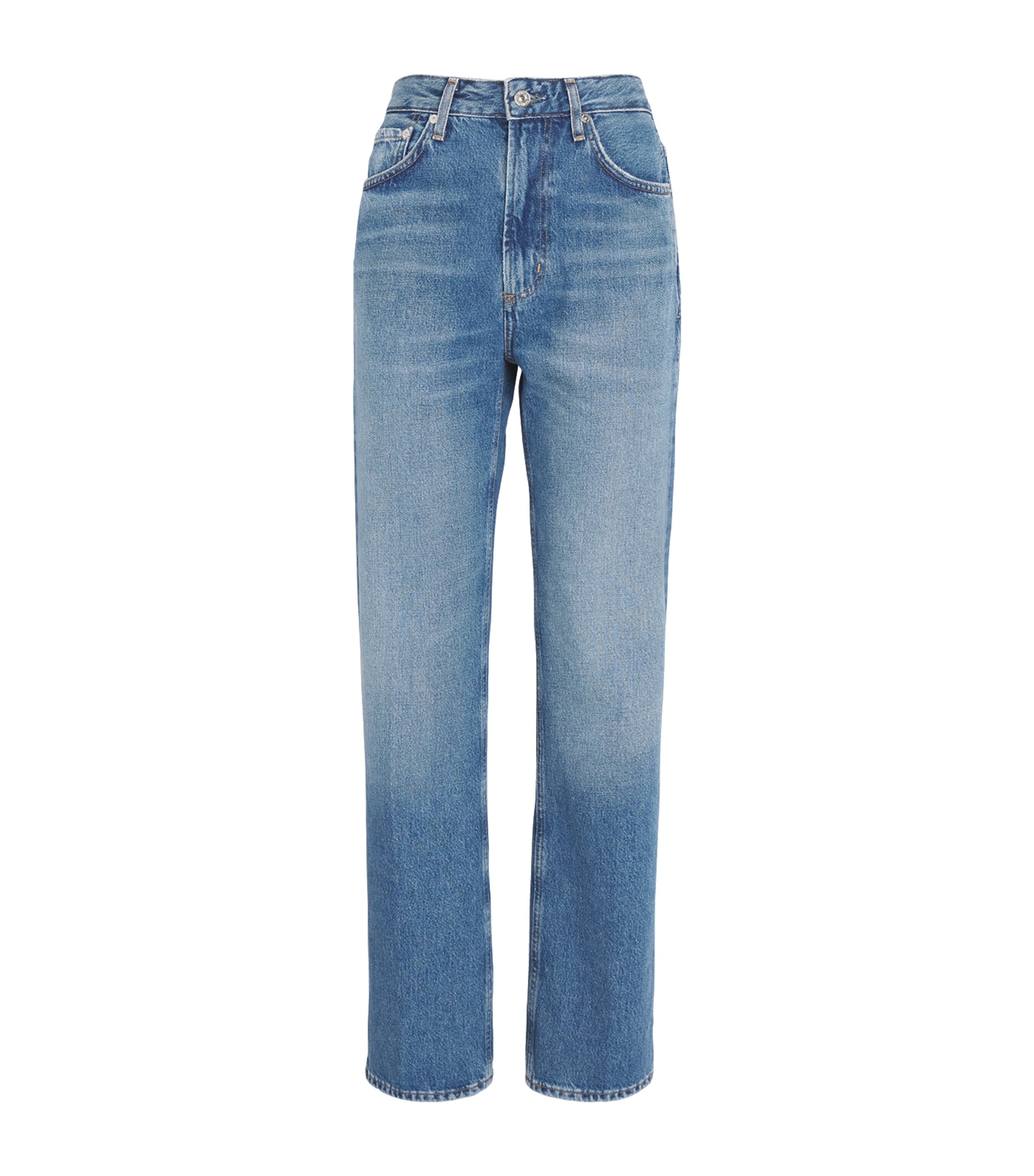 Citizen Of Humanity High-waist Zurie Straight Jeans In Blue