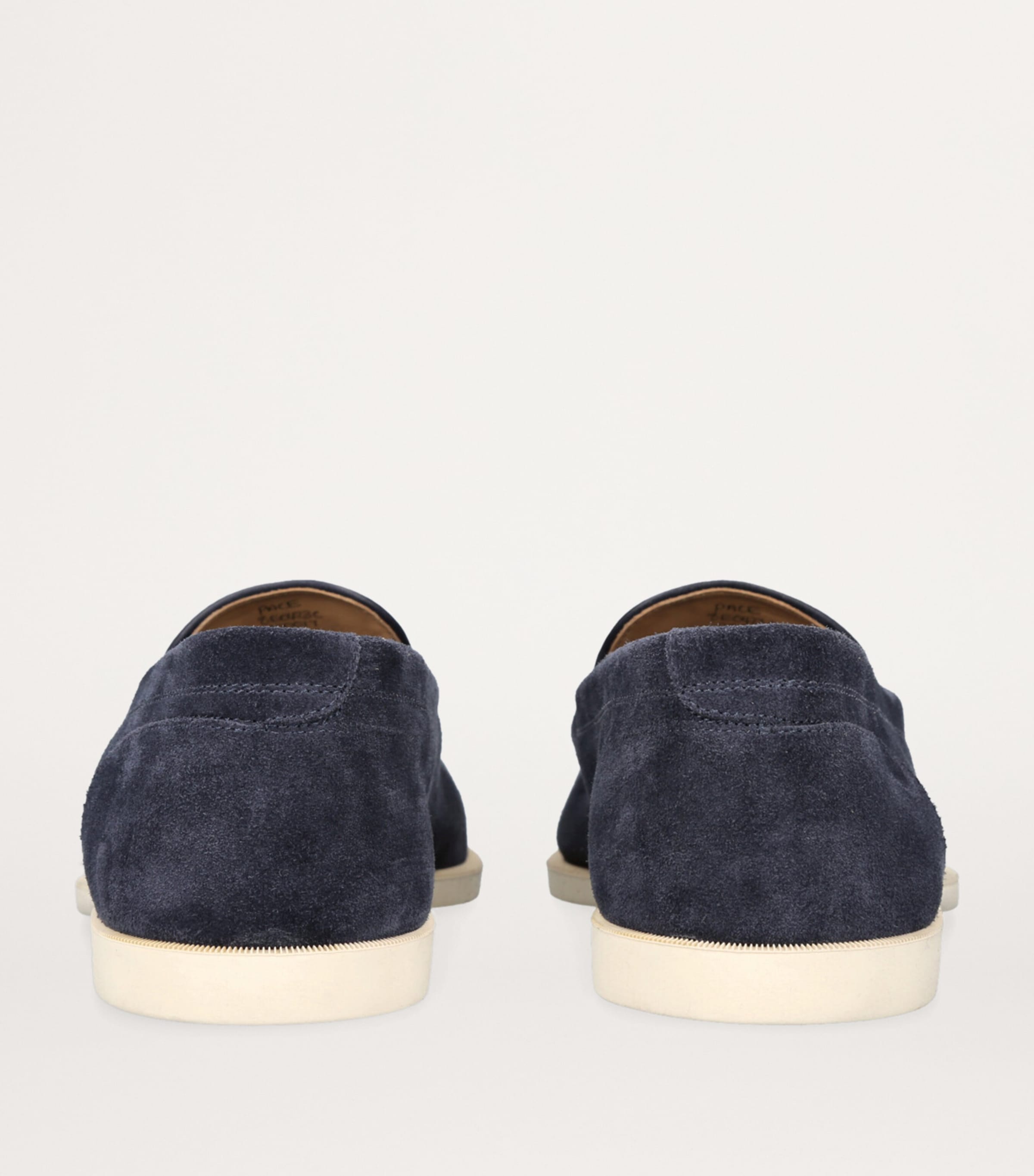 John Lobb Suede Pace Loafers Navy Image 2