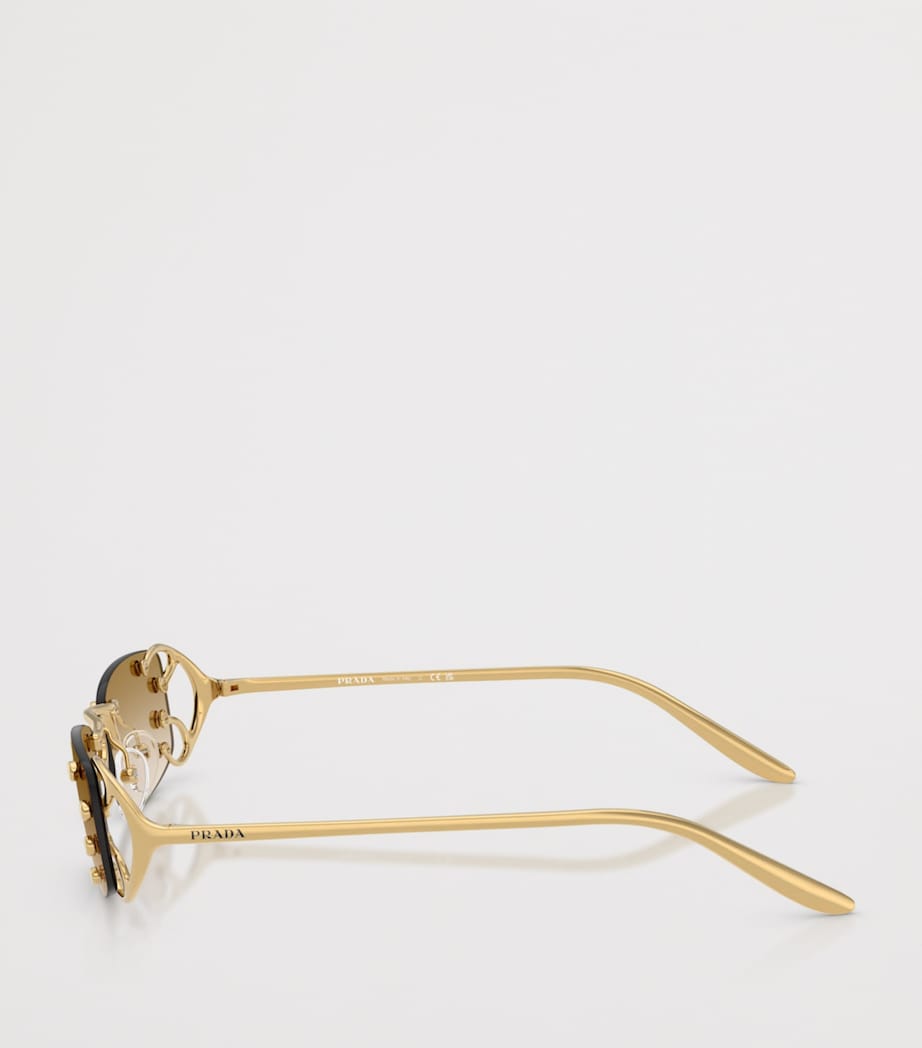 Metal Rectangular Sunglasses 29H30V Image 3