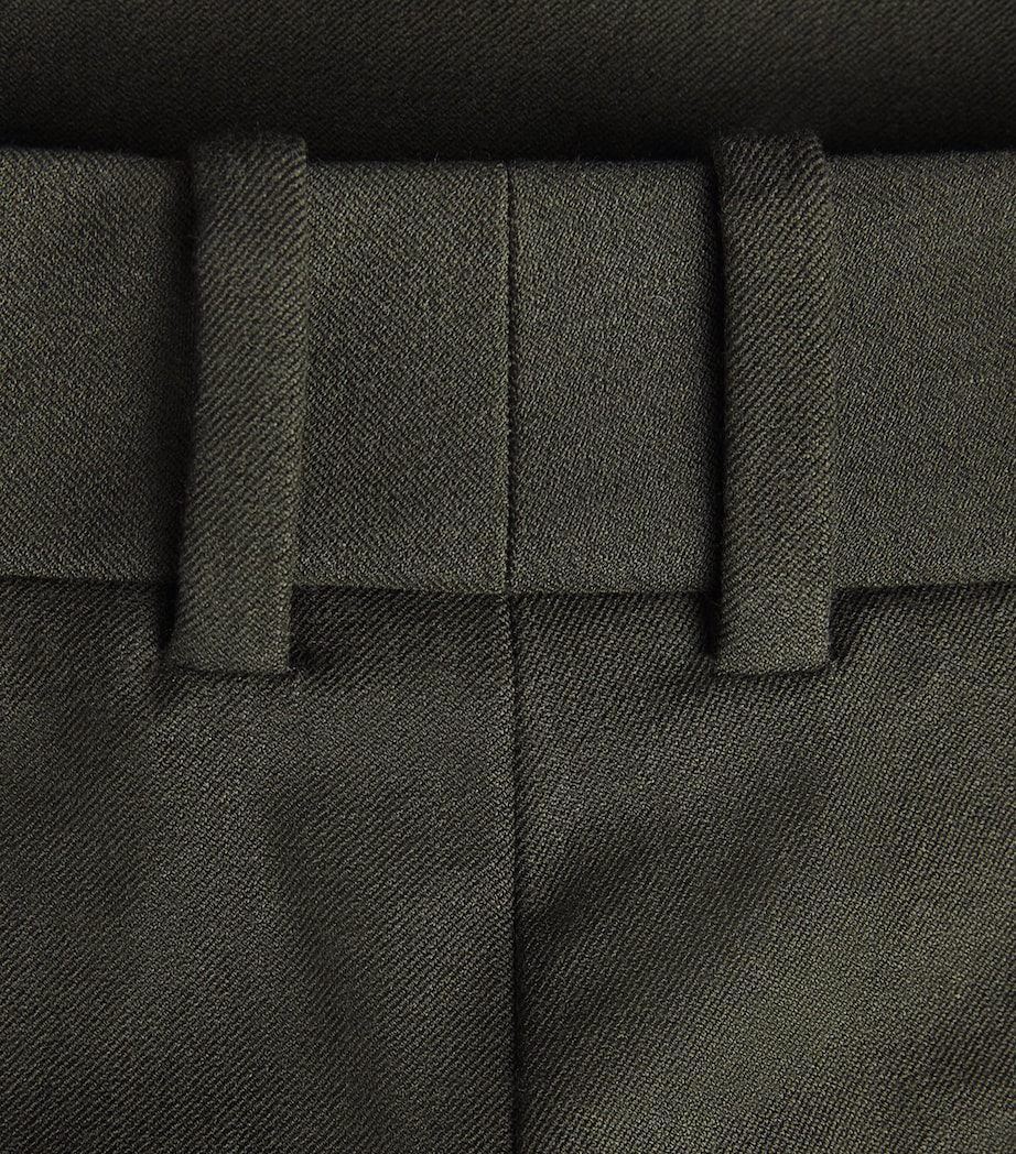 Joseph Womens Stretch-Gabardine Coleman Trousers Palm Leaf Image 5