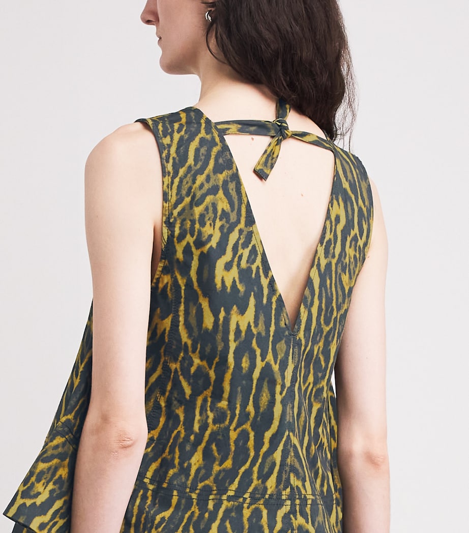 Organic Cotton Leopard Blouse 894 KHAKI Image 6