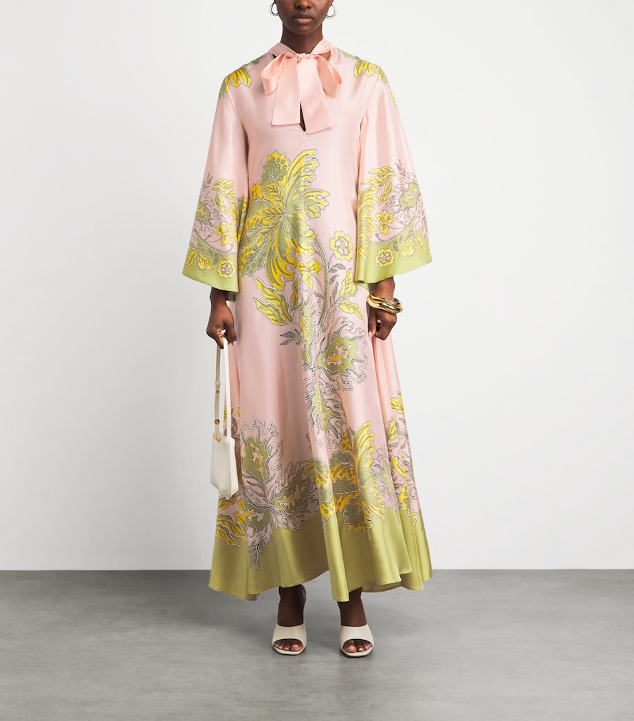 La Doublej Womens Silk Magnifico Maxi Dress Placée Image 2