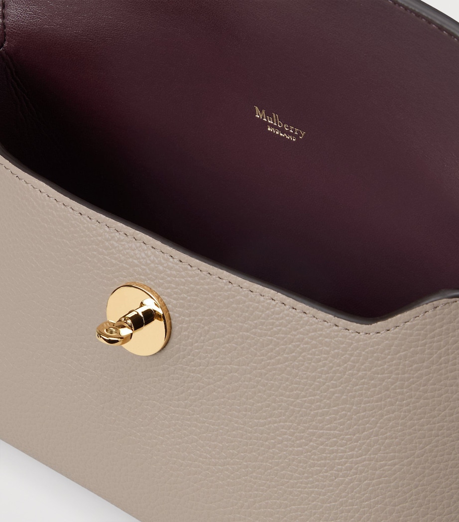 Mulberry Leather Darley Cosmetic Pouch Cashmere Taupe Image 4