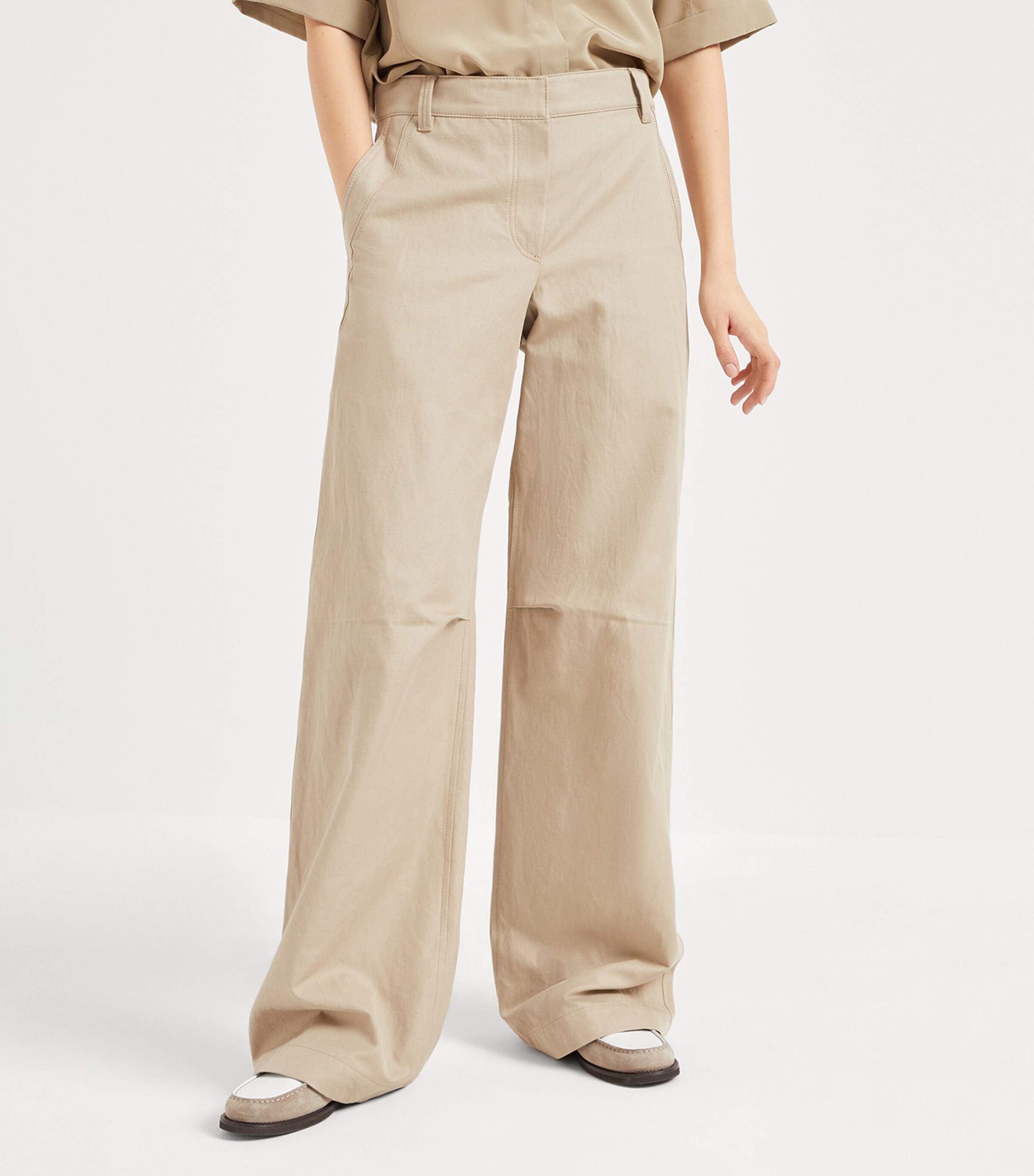 Brunello Cucinelli Cotton-Linen Cover Trousers | Harrods US
