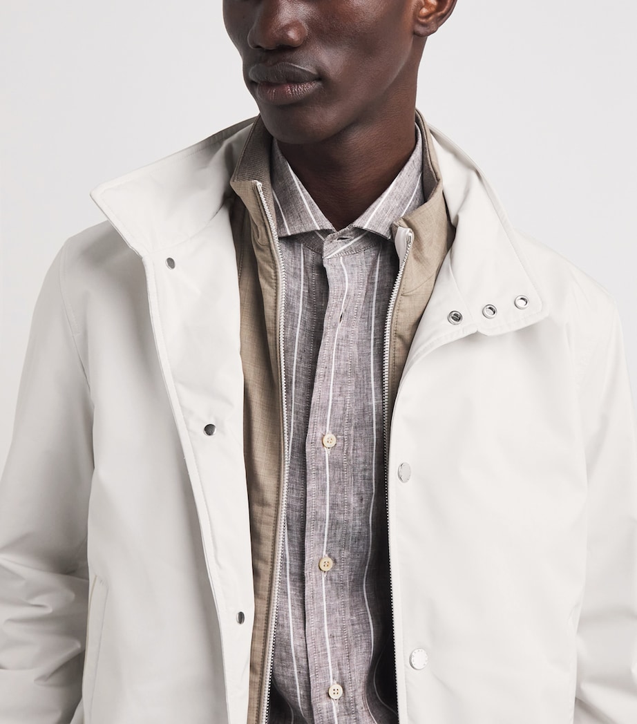 Paul & Shark Mens Typhoon Platinum Field Jacket Off White Image 3