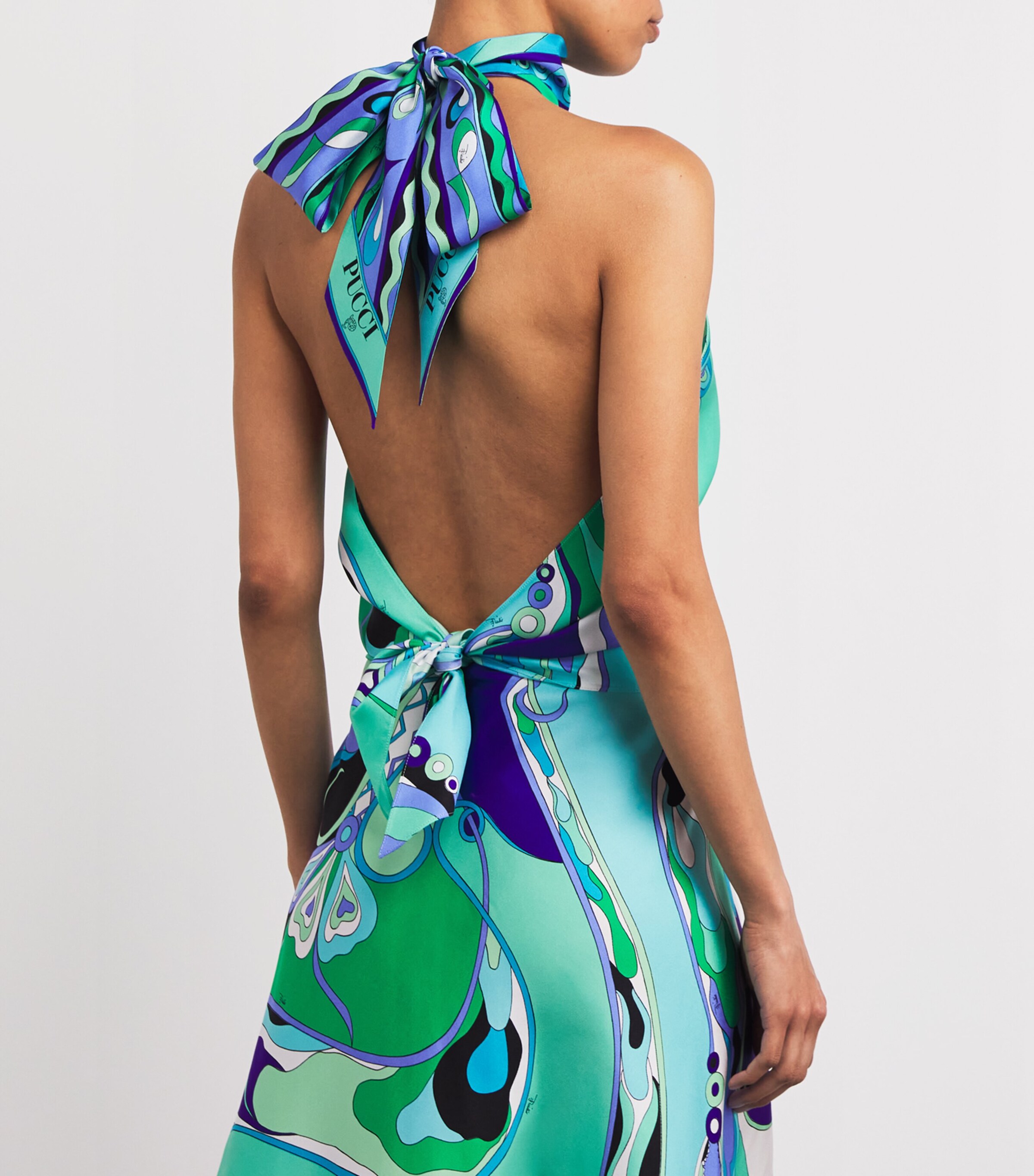 PUCCI Multi Silk Halterneck Top | Harrods US