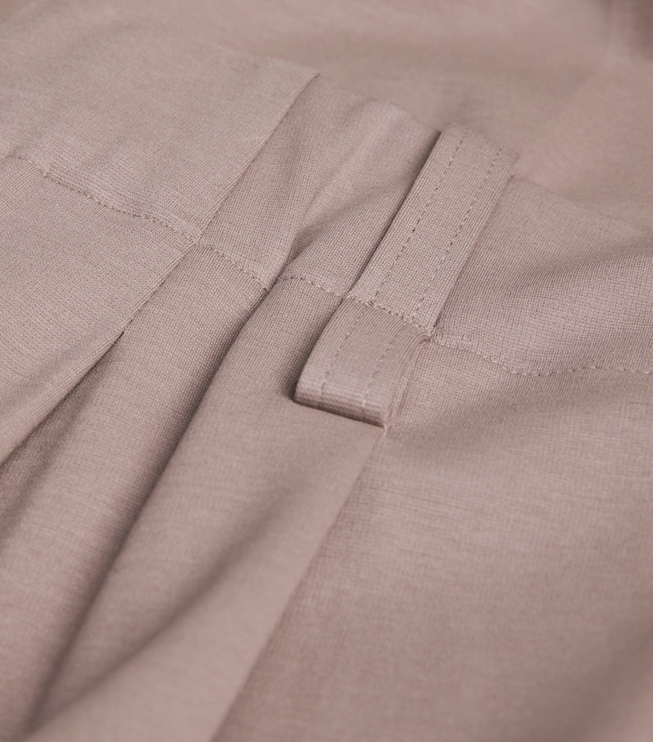 Issey Miyake Womens Cotton-Blend Simple Ensemble Trousers Greige Image 5