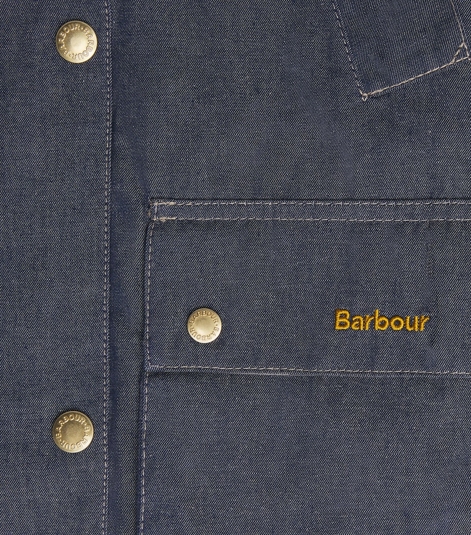 Barbour Womens Denim Asker Jacket Indigo/dress Image 6