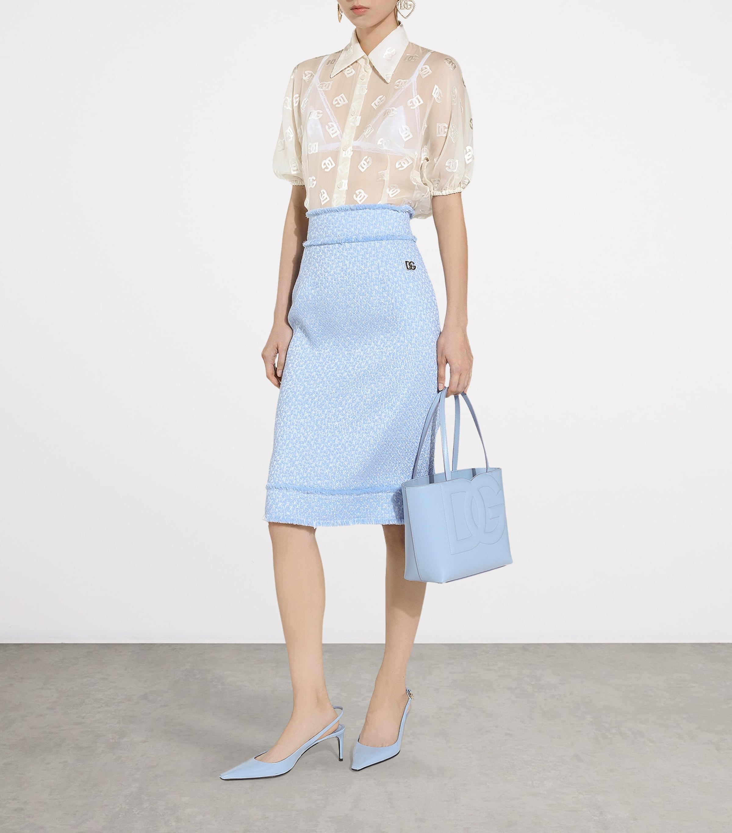 Small Leather Logo Tote Bag 80999-BLACK Image 2