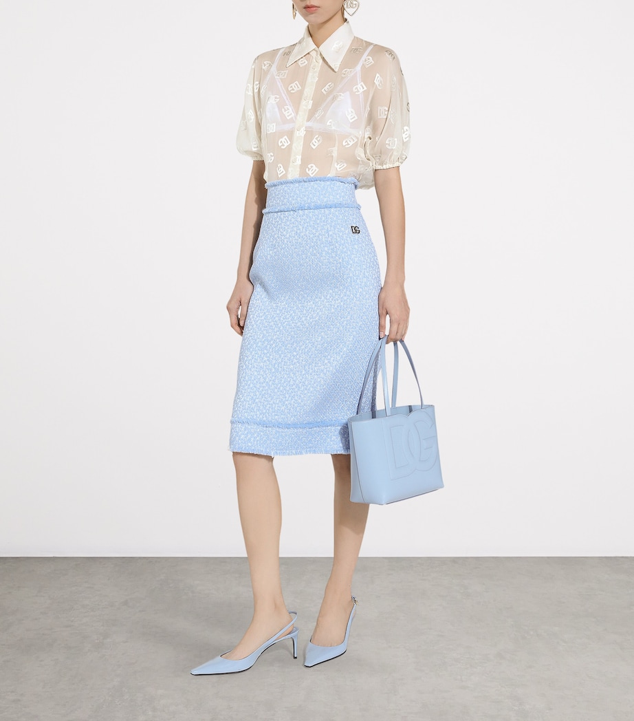 Small Leather Logo Tote Bag 80999-BLACK Image 2