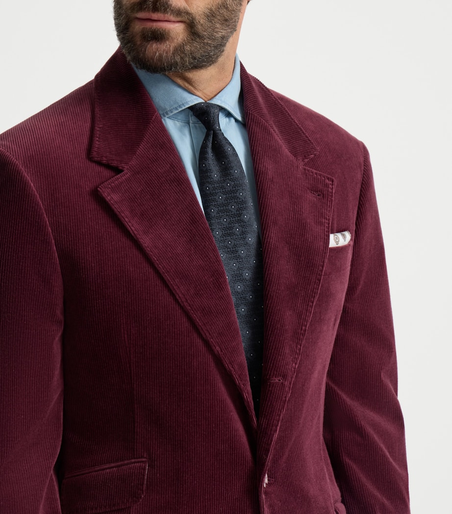 Brunello Cucinelli Silk Geometric Tie Image 2