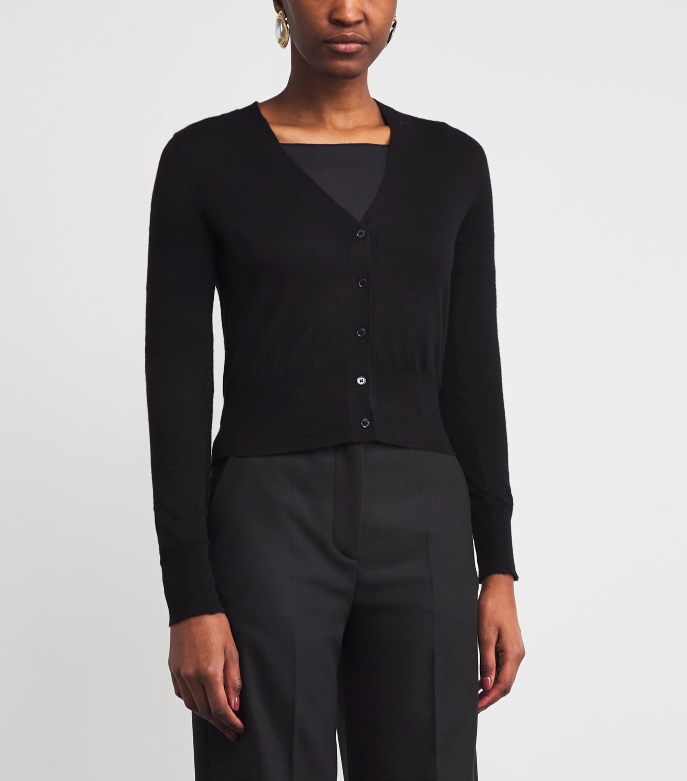 Cashmere Cashair Cardigan BLACK Image 3