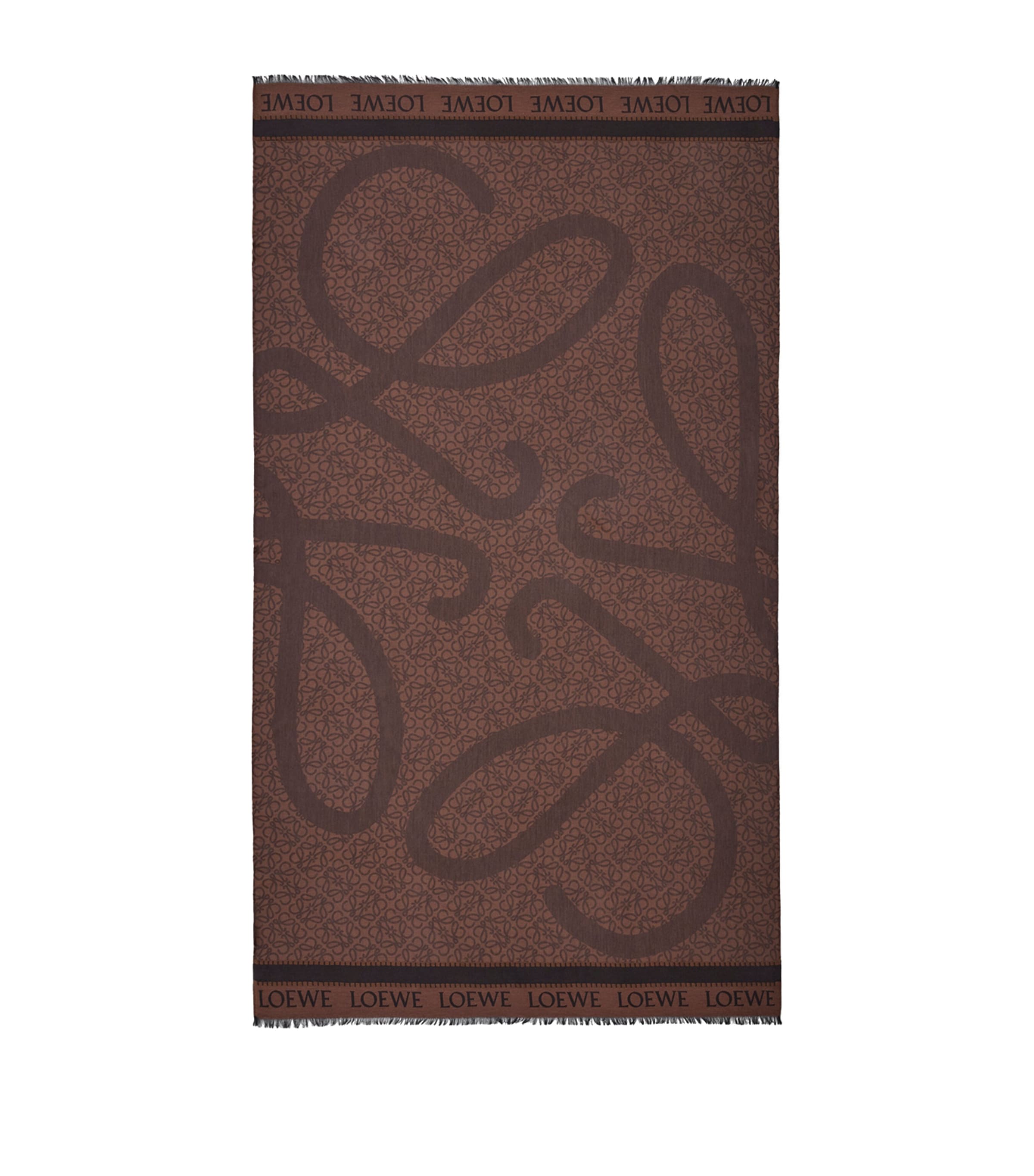Loewe X Paula's Ibiza Cotton Anagram Jacquard Pareo In Black