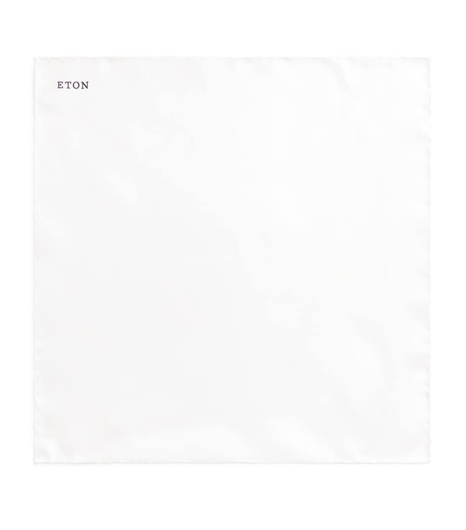 Silk Pocket Square 01-WHITE Image 1