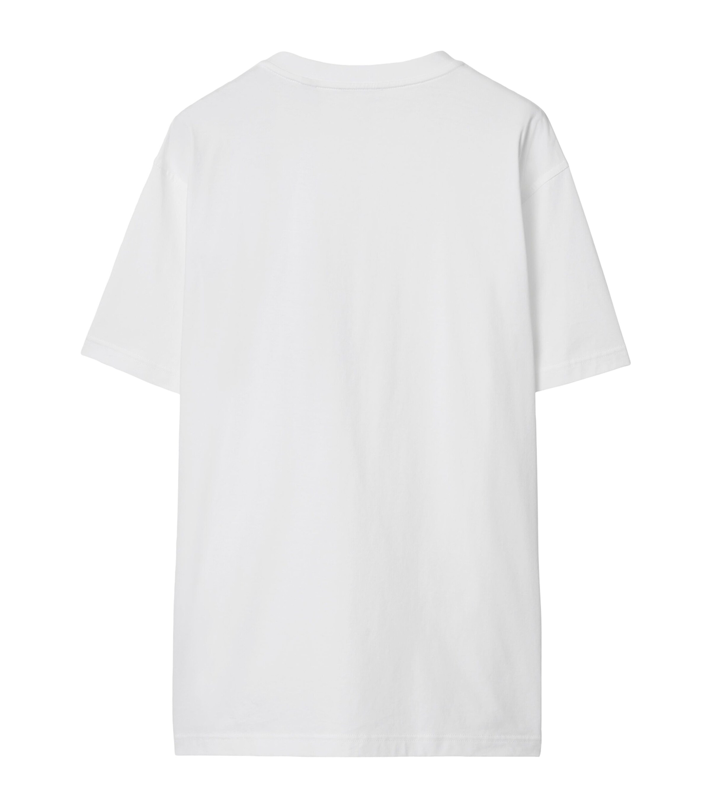 Cotton Check Pocket T-Shirt WHITE Image 5