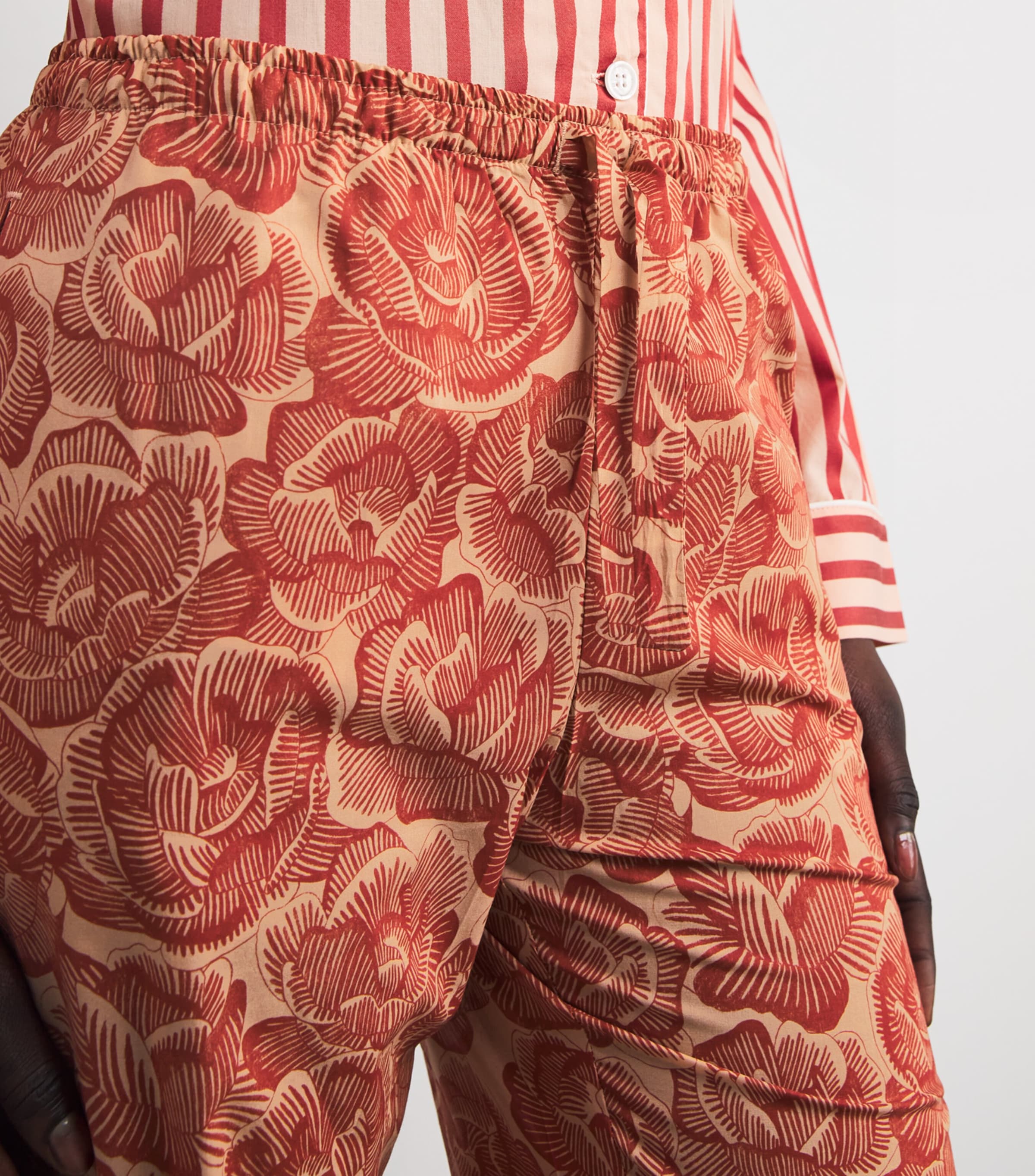 Cotton Ledbury Pyjama Bottoms RED/RED Image 6