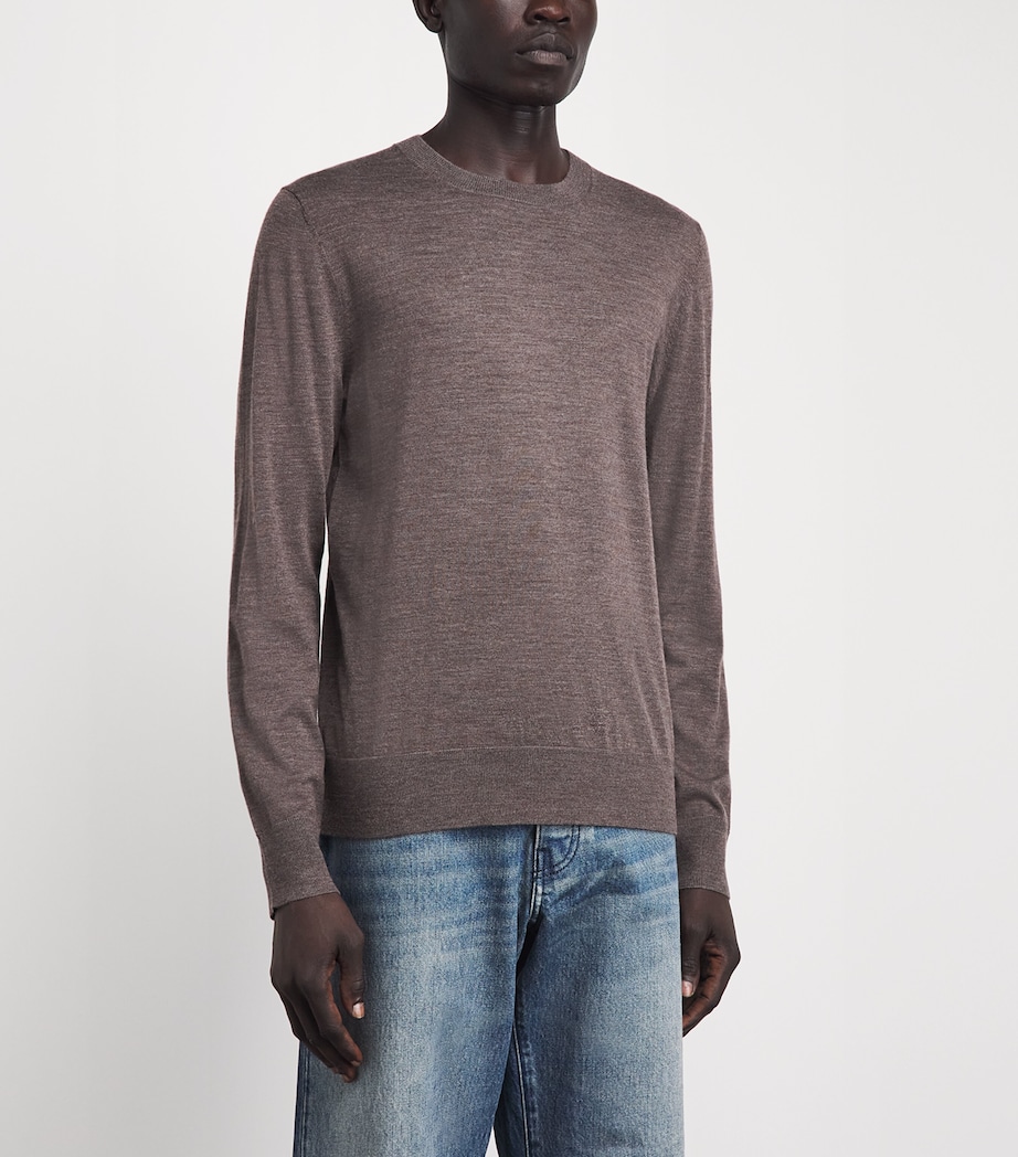 Gabriela Hearst Mens Merino Wool Palco Sweater Walnut Image 4