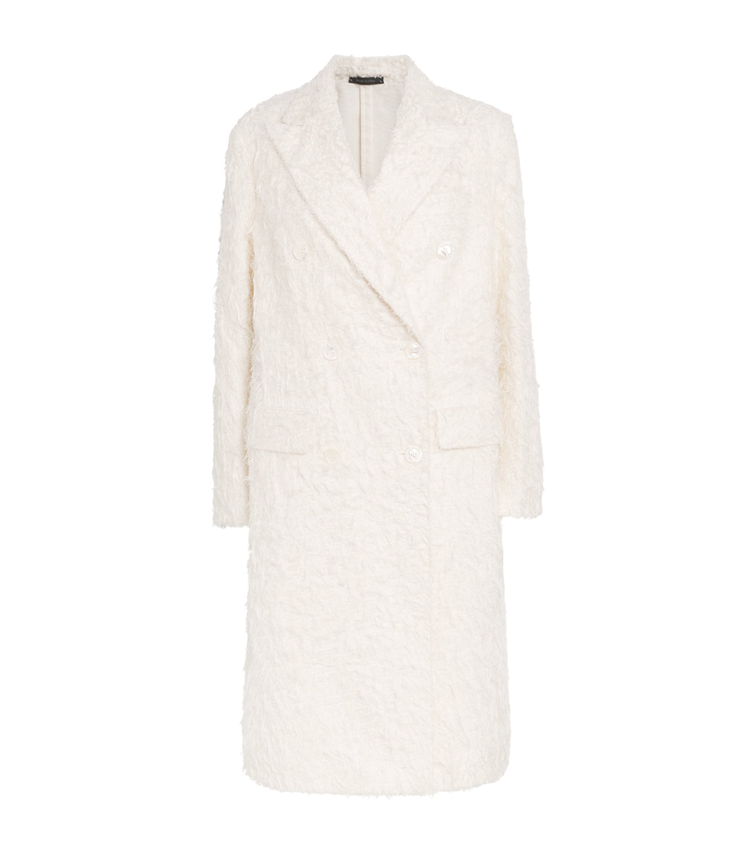 Brioni Silk Brushed Overcoat In Neutral