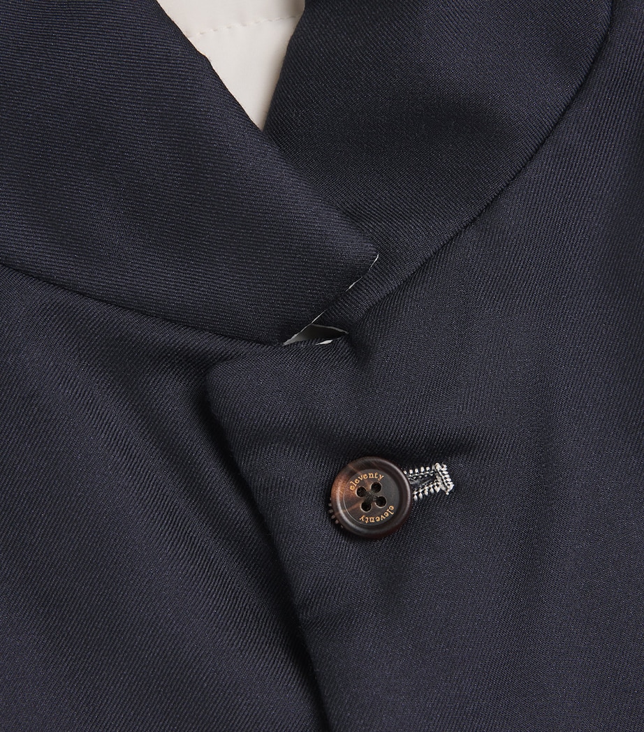 Cashmere-Silk Reversible Gilet BLU, SABBIA Image 5