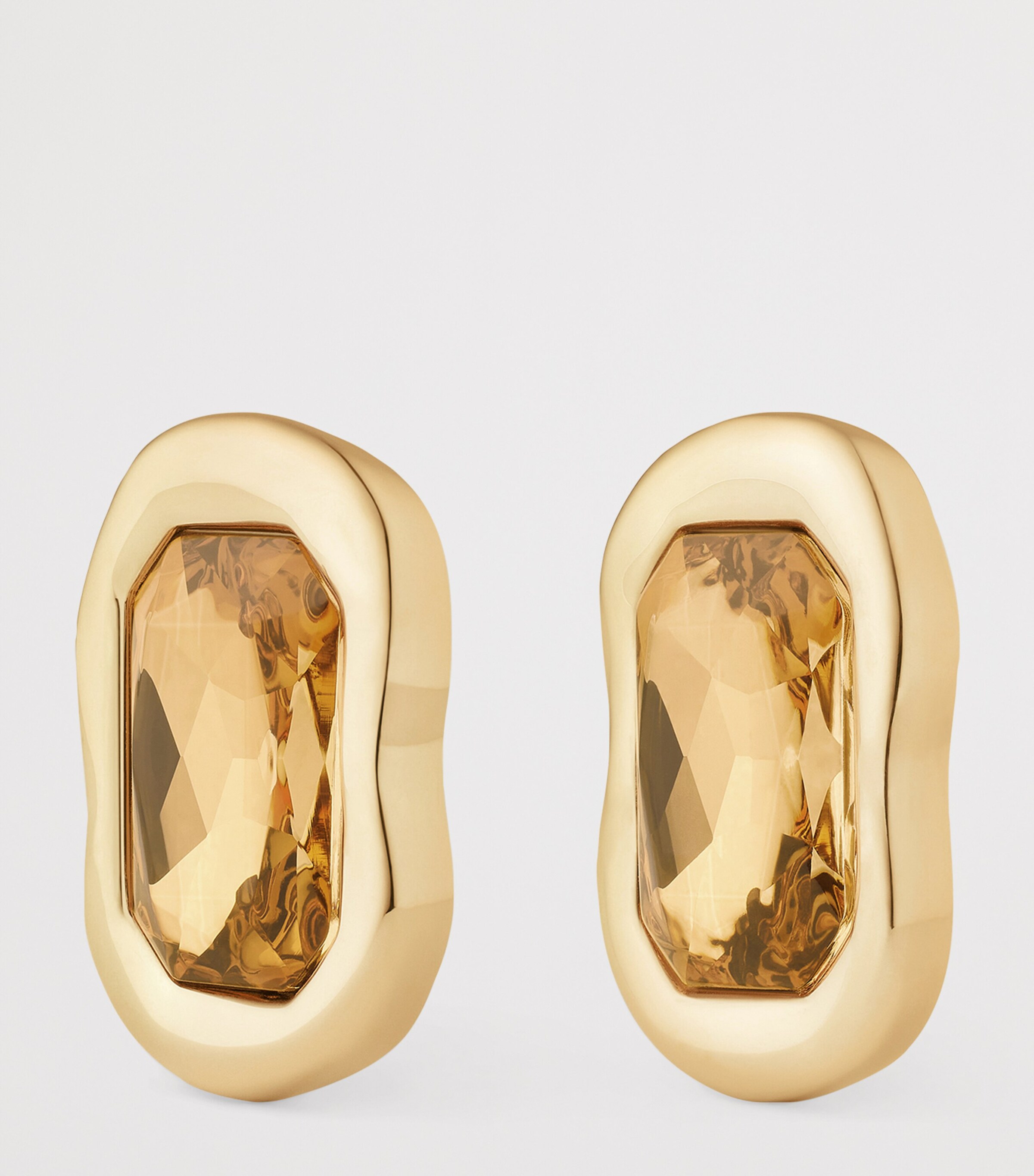 Givenchy Embellished Sculptural Earrings Brown/golden Image 3
