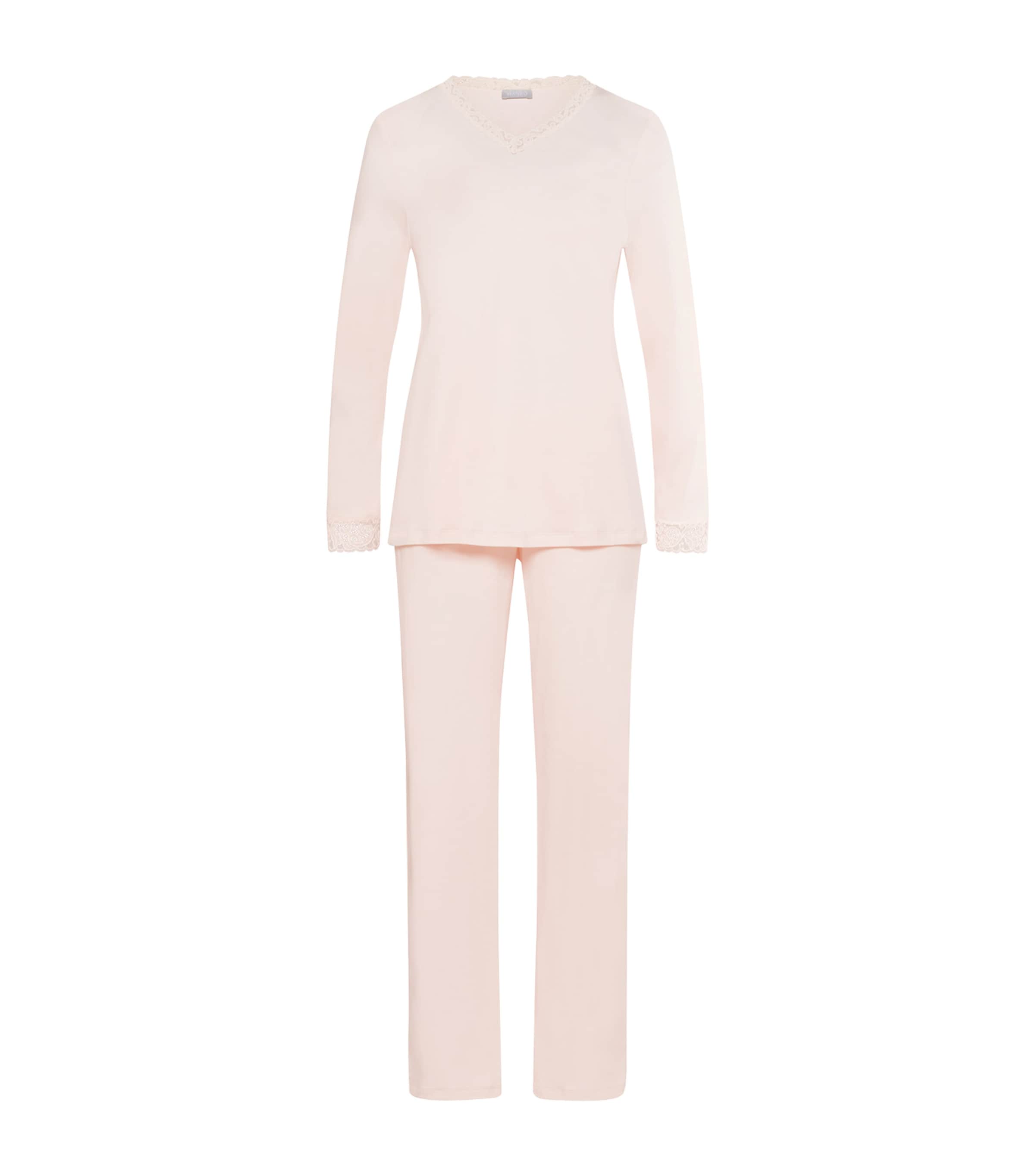 Hanro Cotton Moments Pyjama Set | Women Clothing | Nightwear | Pyjamas | Designers | Hanro