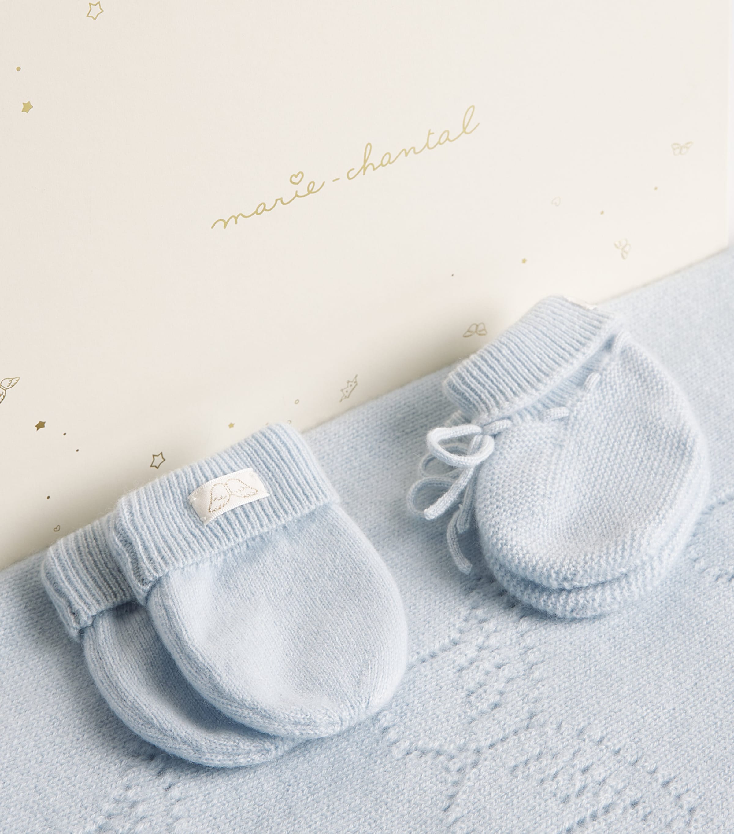 Marie-Chantal Baby’s First Cashmere Gift Set Blue Image 4