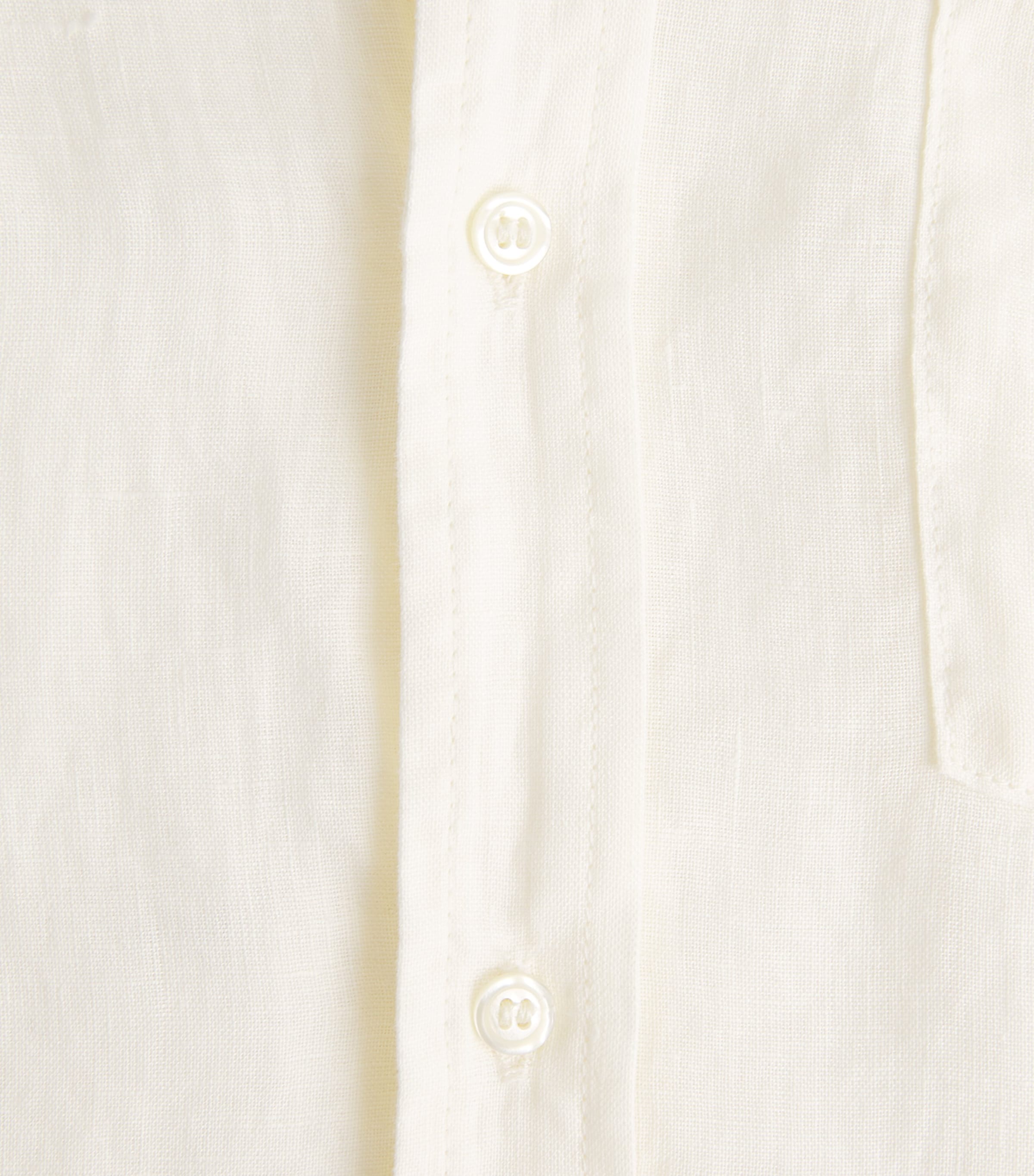 Citizens of Humanity Womens Linen Shrunken Kayla Shirt Vanilla Cream Image 6