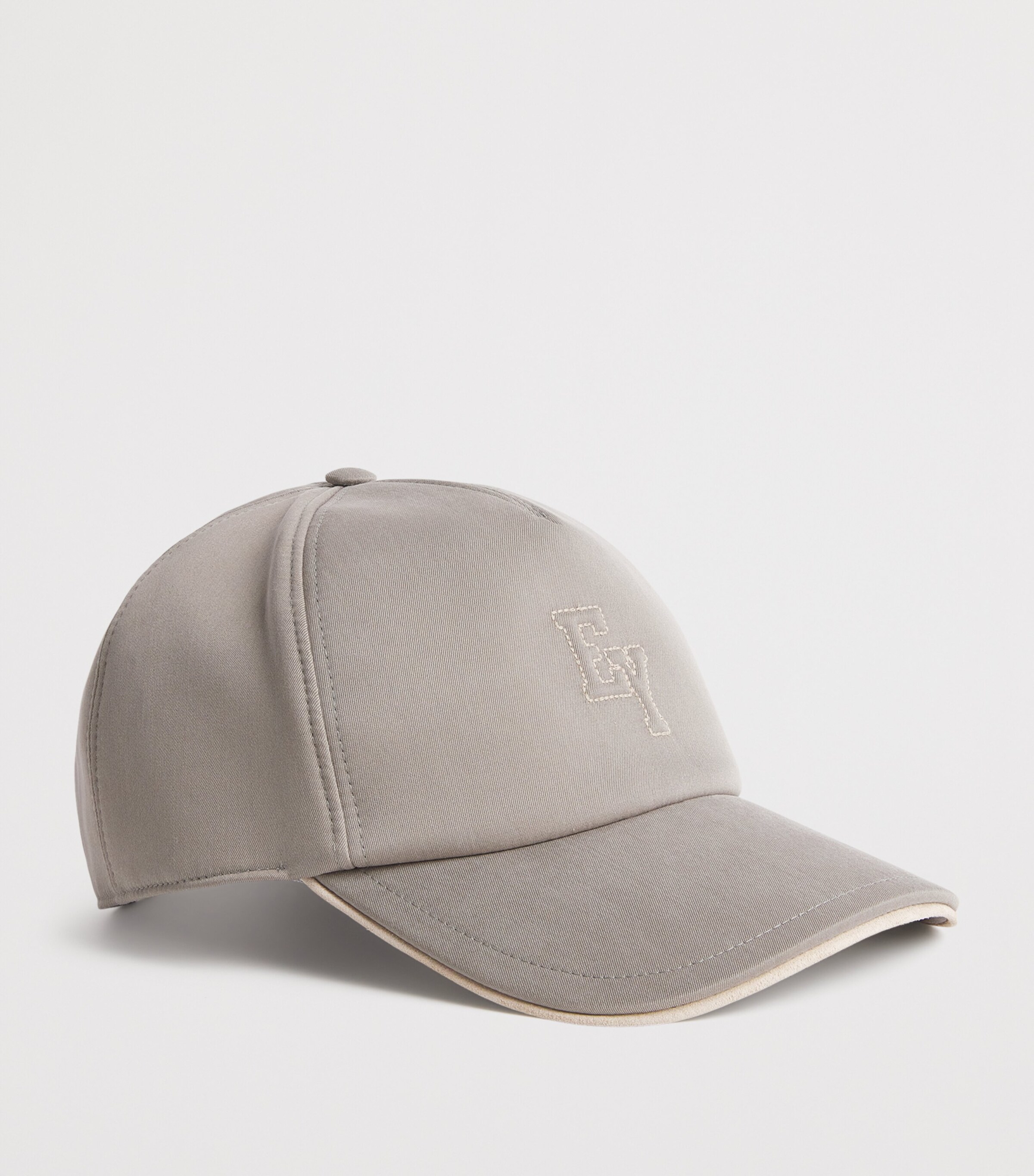 Eleventy Green Silk Suede-Trim Logo Baseball Cap | Harrods AM display picture 2