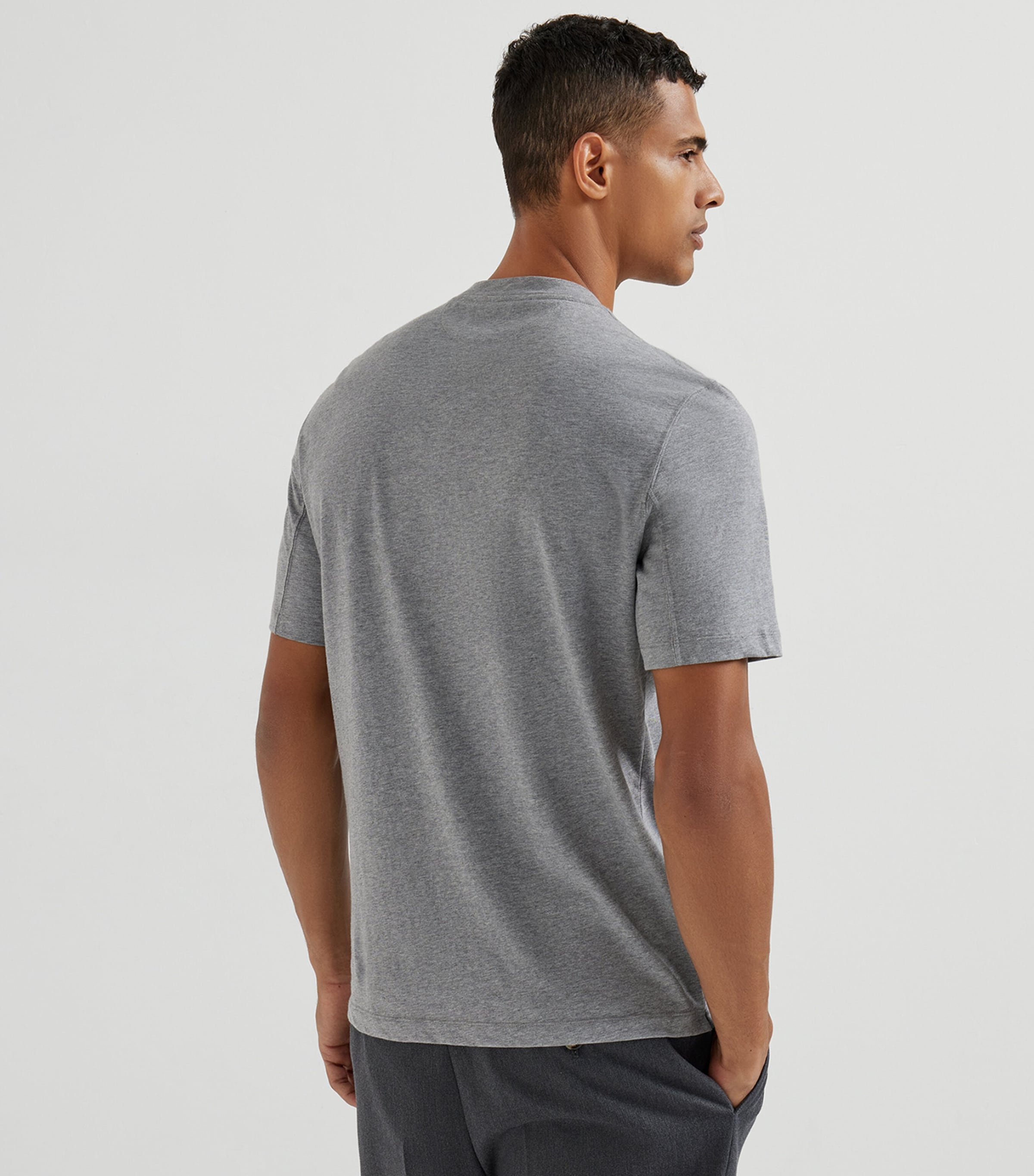 Cotton Crew-Neck T-Shirt C8190 Image 3