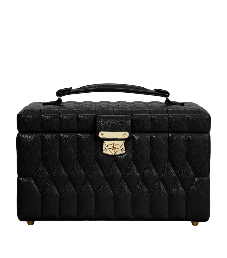 WOLF Medium Lauren Jewellery Box Black Image 1