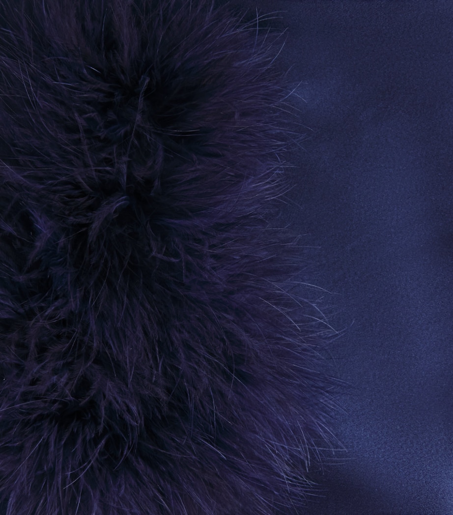 Gilda & Pearl Womens Silk Meet Me At Midnight Robe Sapphire Image 6