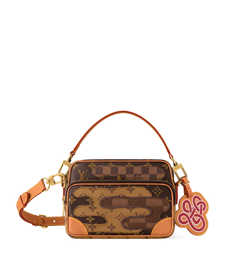 Coated Canvas Nil Cross-Body Bag BROWN Image 1