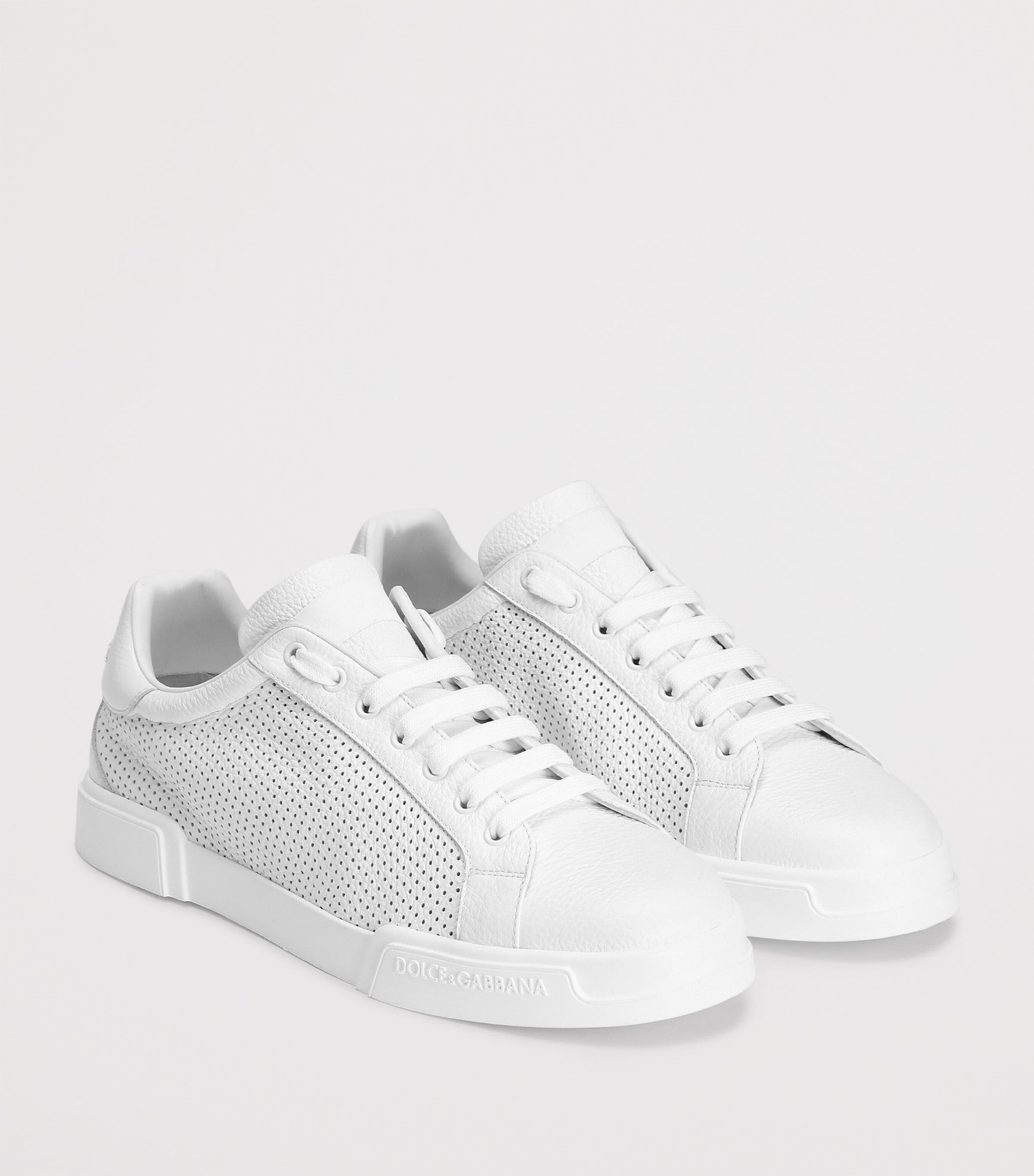 Leather Portofino Sneakers 80002-OPTICAL WHITE Image 2