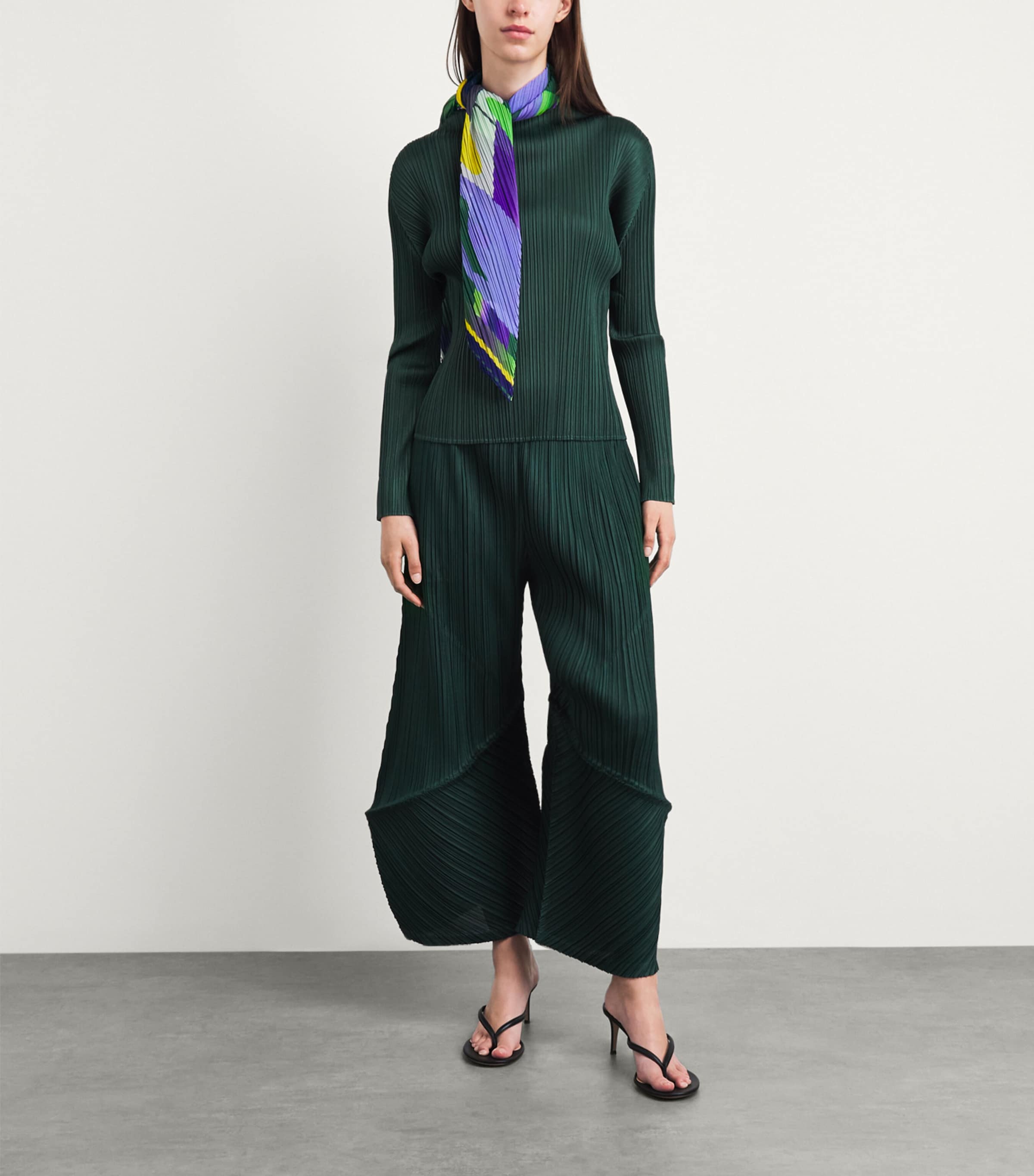 Pleats Please Issey Miyake Pleated Playground Scarf Purple Image 2