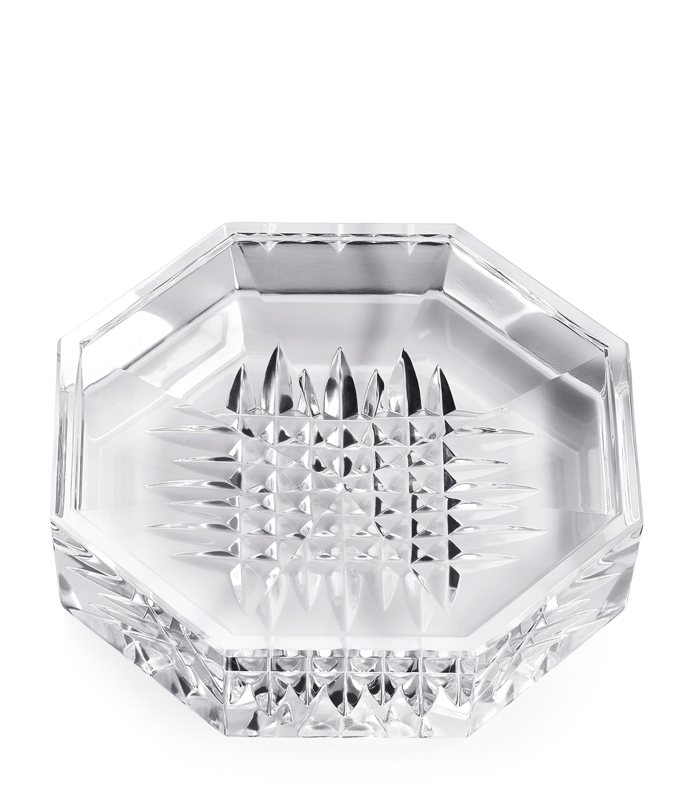 Waterford Lismore Diamond Decorative Tray, 4" In Clear