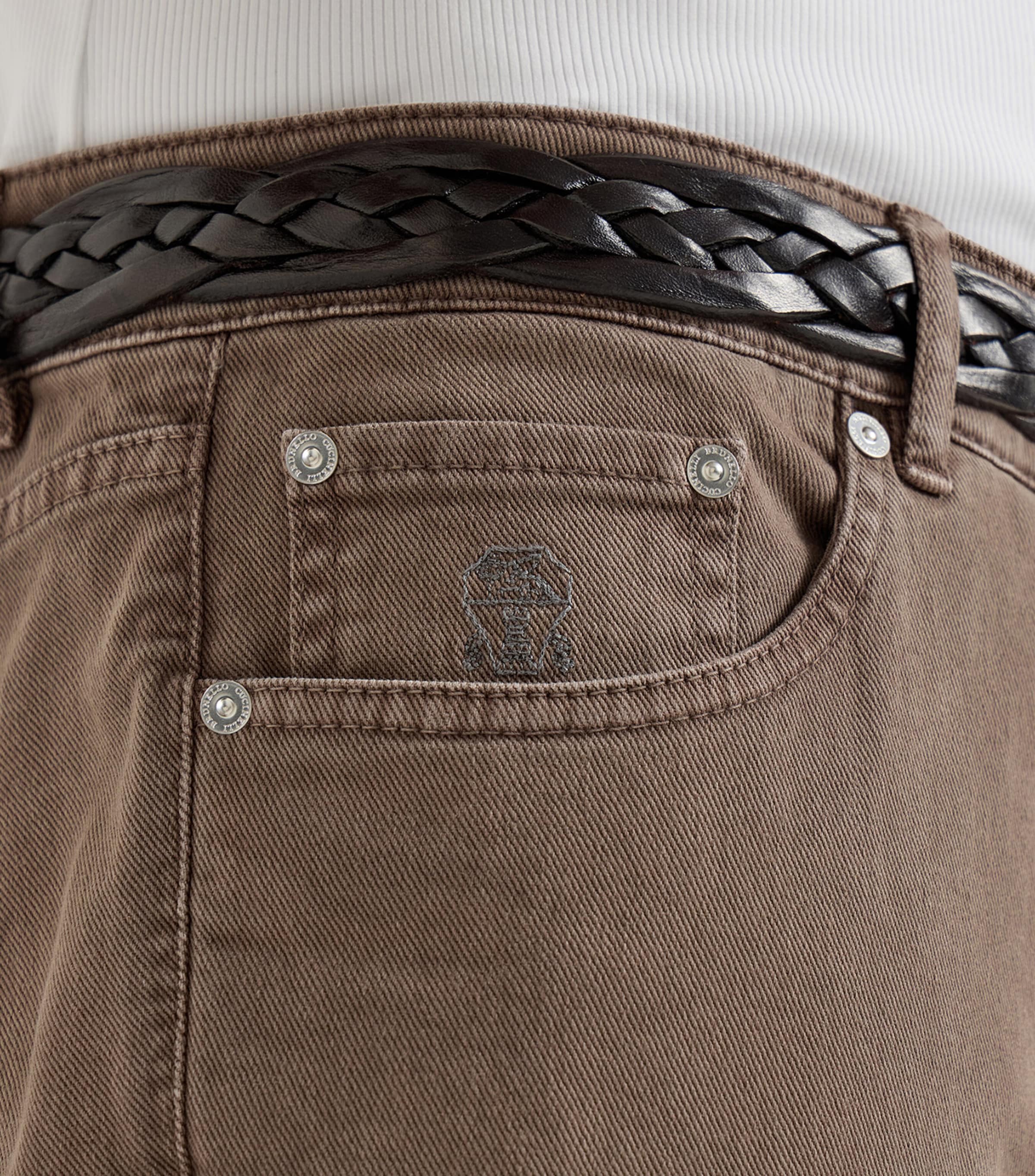 Garment-Dyed Comfort Cotton Jeans C7503 Image 6