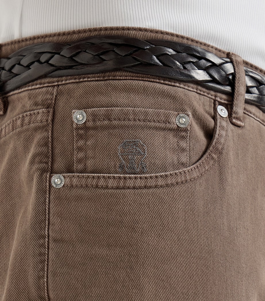 Garment-Dyed Comfort Cotton Jeans C7503 Image 6